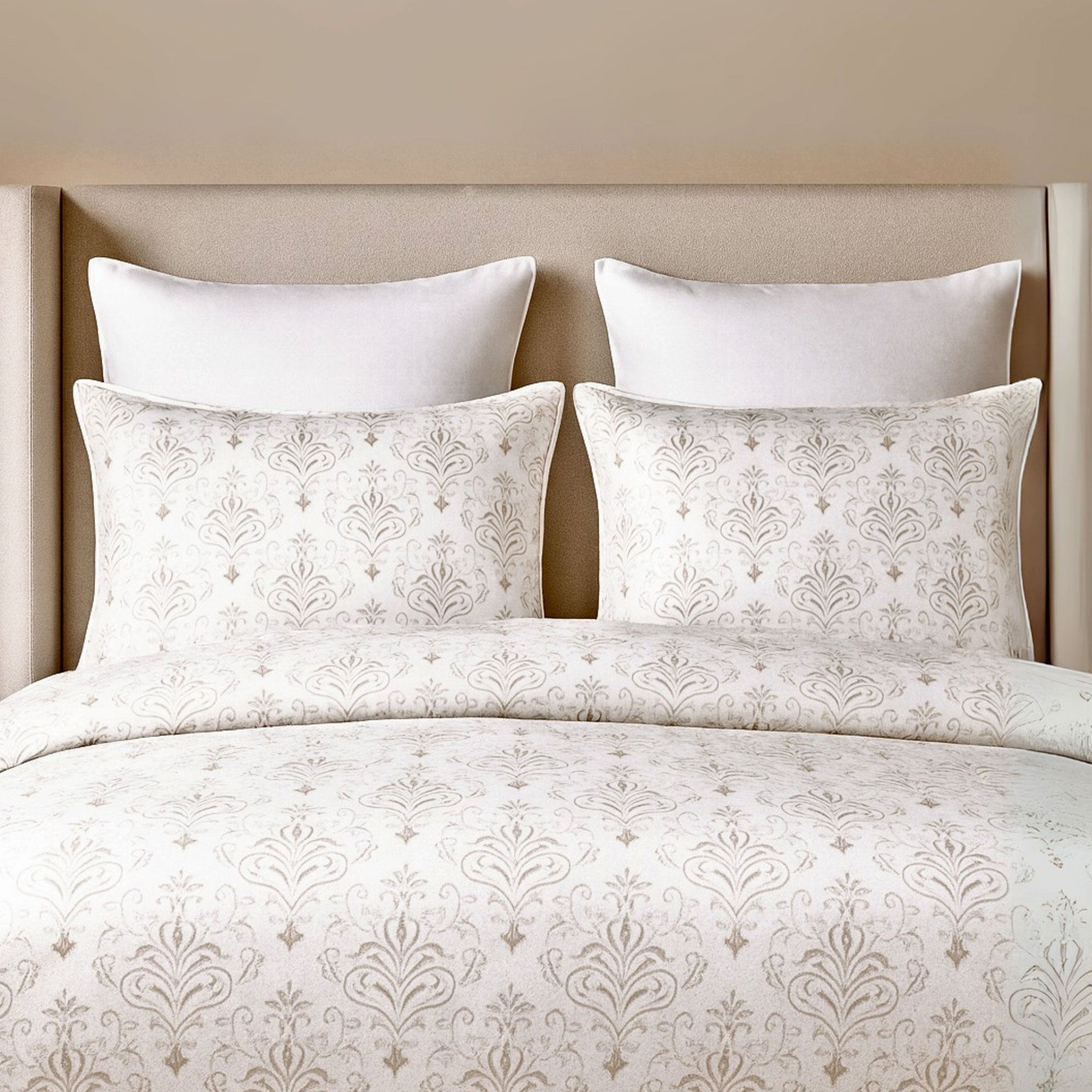 Bamboo Duvet Cover Set - 3pc- Damask