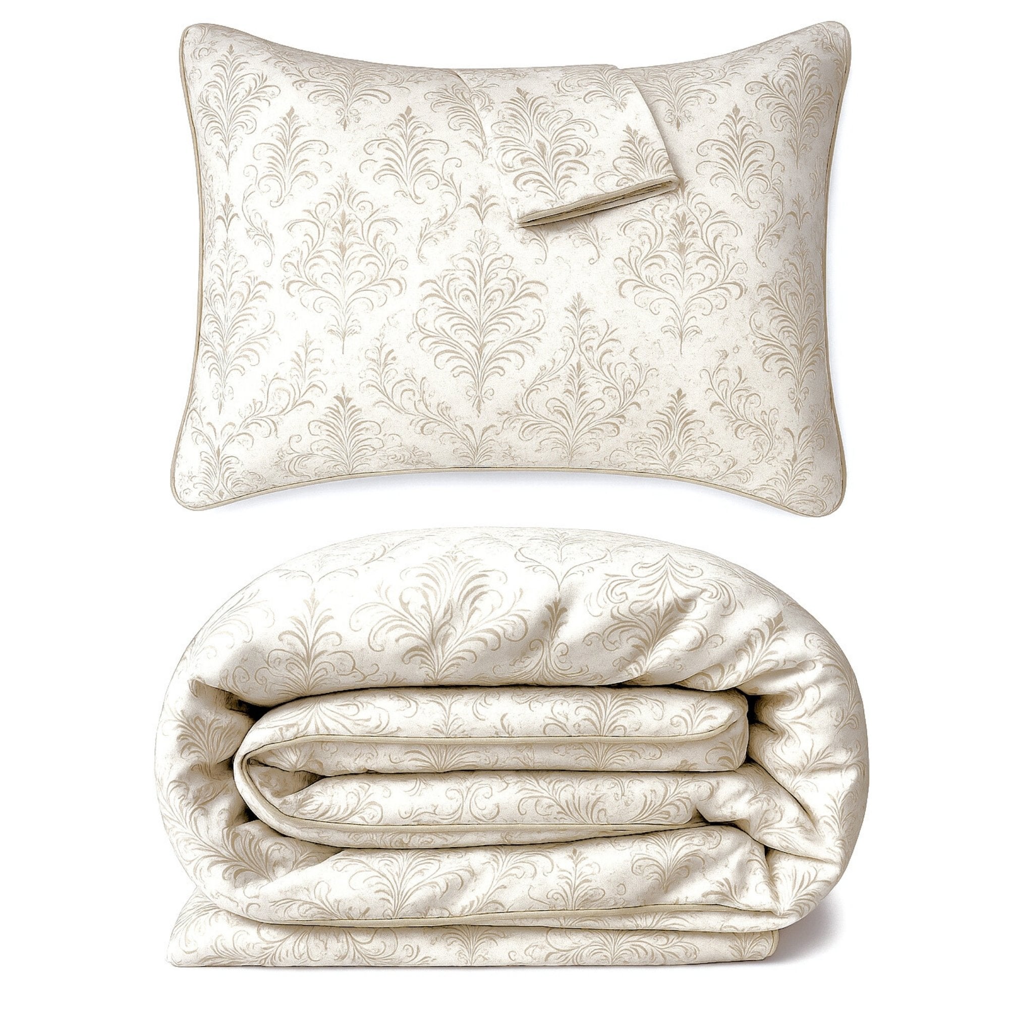Bamboo Duvet Cover Set - 3pc- Damask