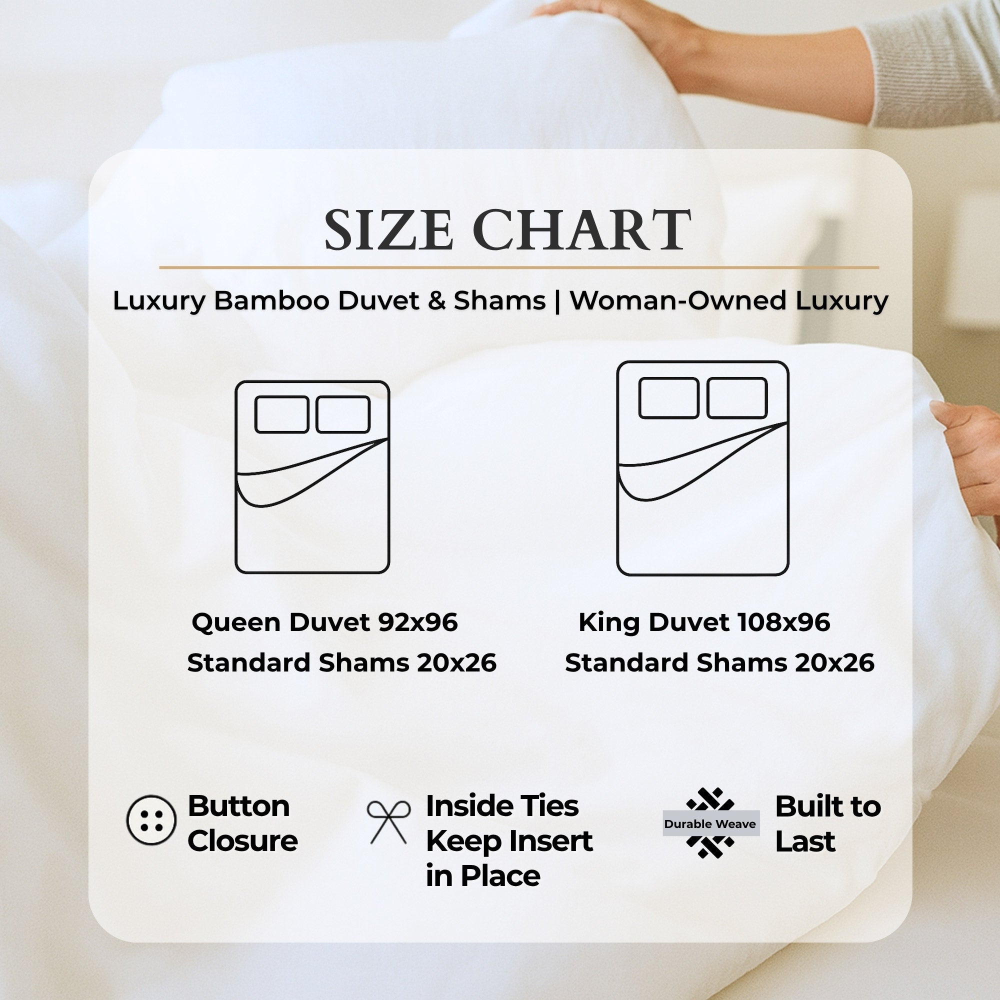 Bamboo Duvet Cover Set - 3pc - Sky