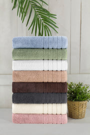 Barnum Turkish Cotton Thick and Plush Towel Set of 4 - 2 Large Bath Towels - Classic Turkish Towels