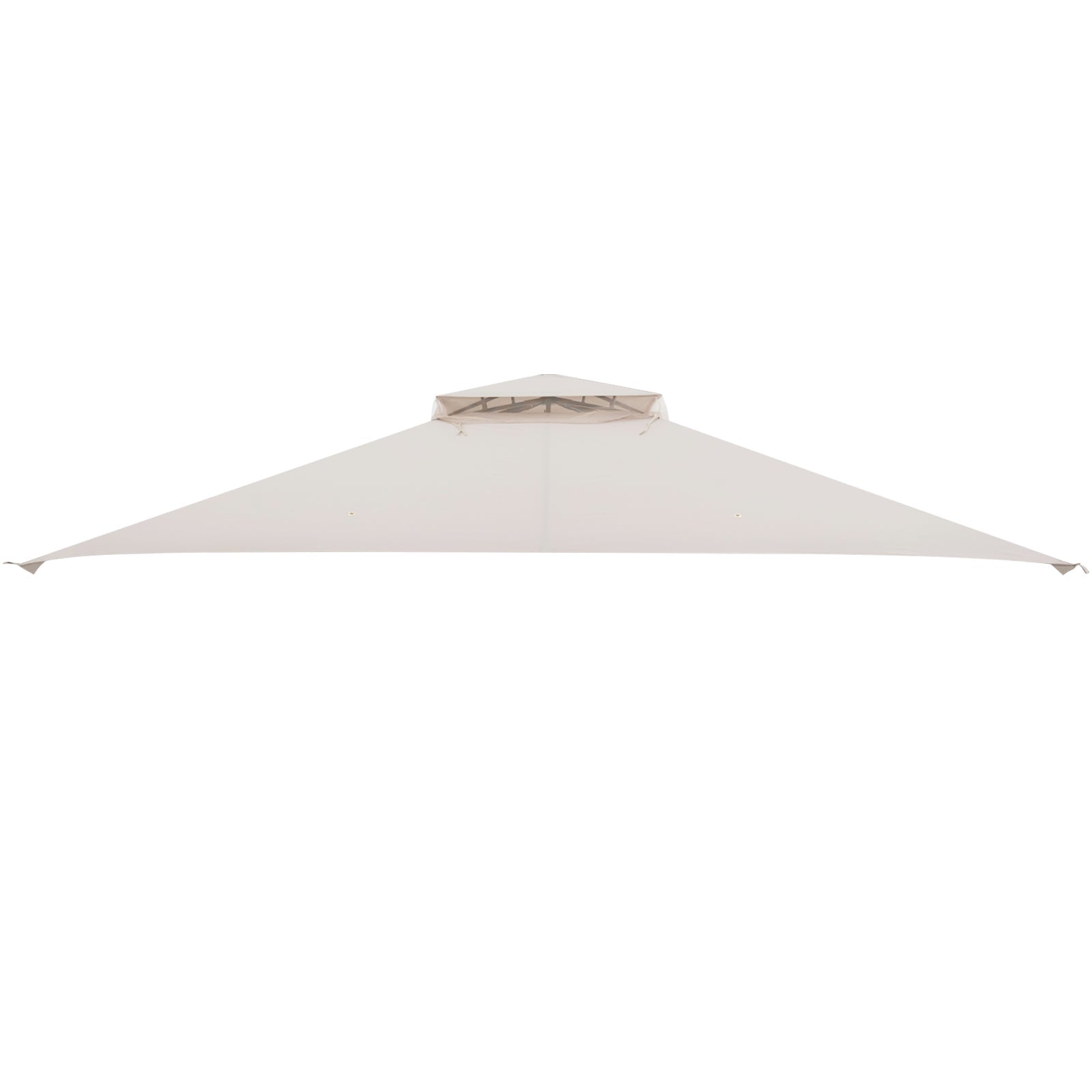 10 x 12 Feet Gazebo Replacement Top with Air Vent and Drainage Holes - Beige