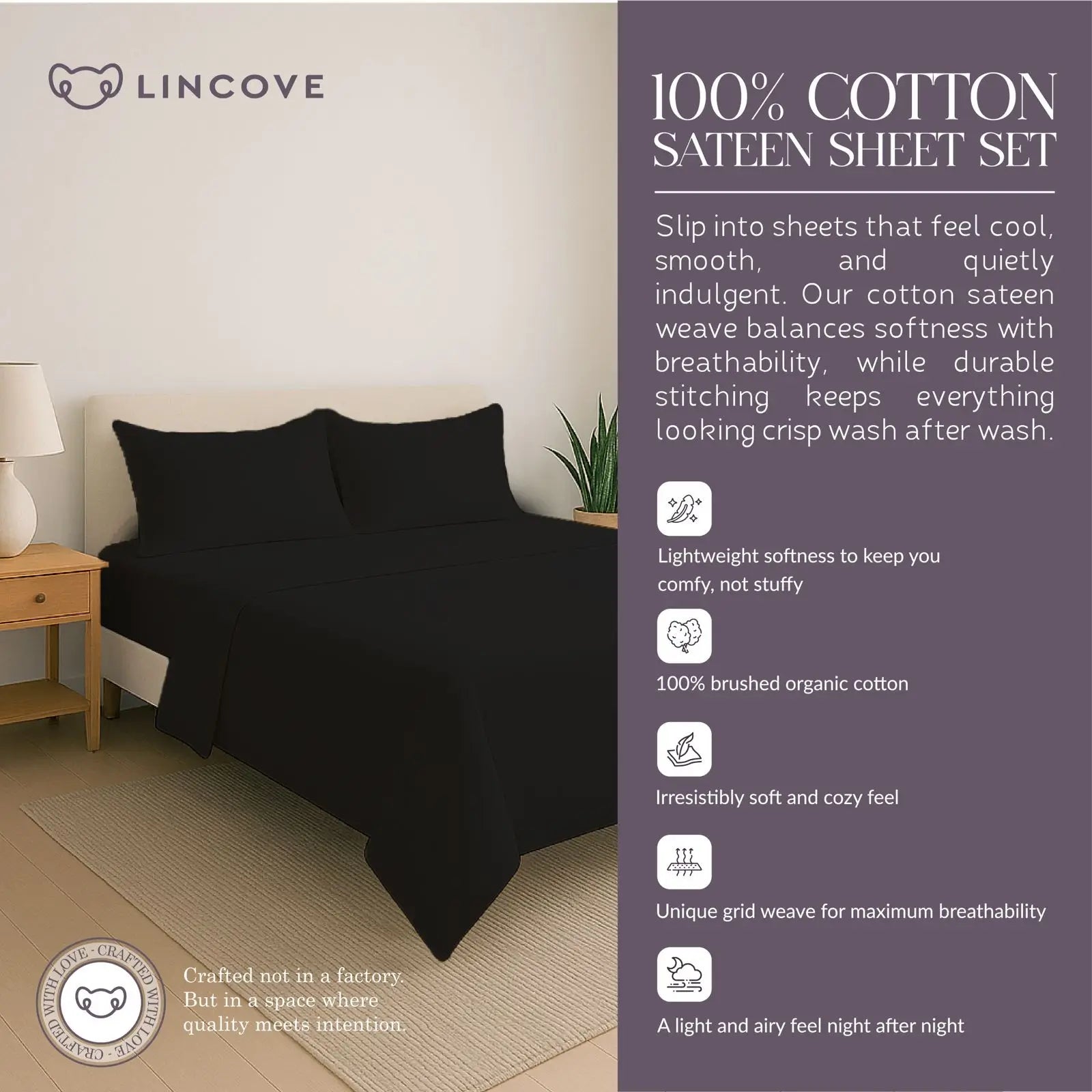 100% Cotton Sheet Set | Luxe Hotel Collection