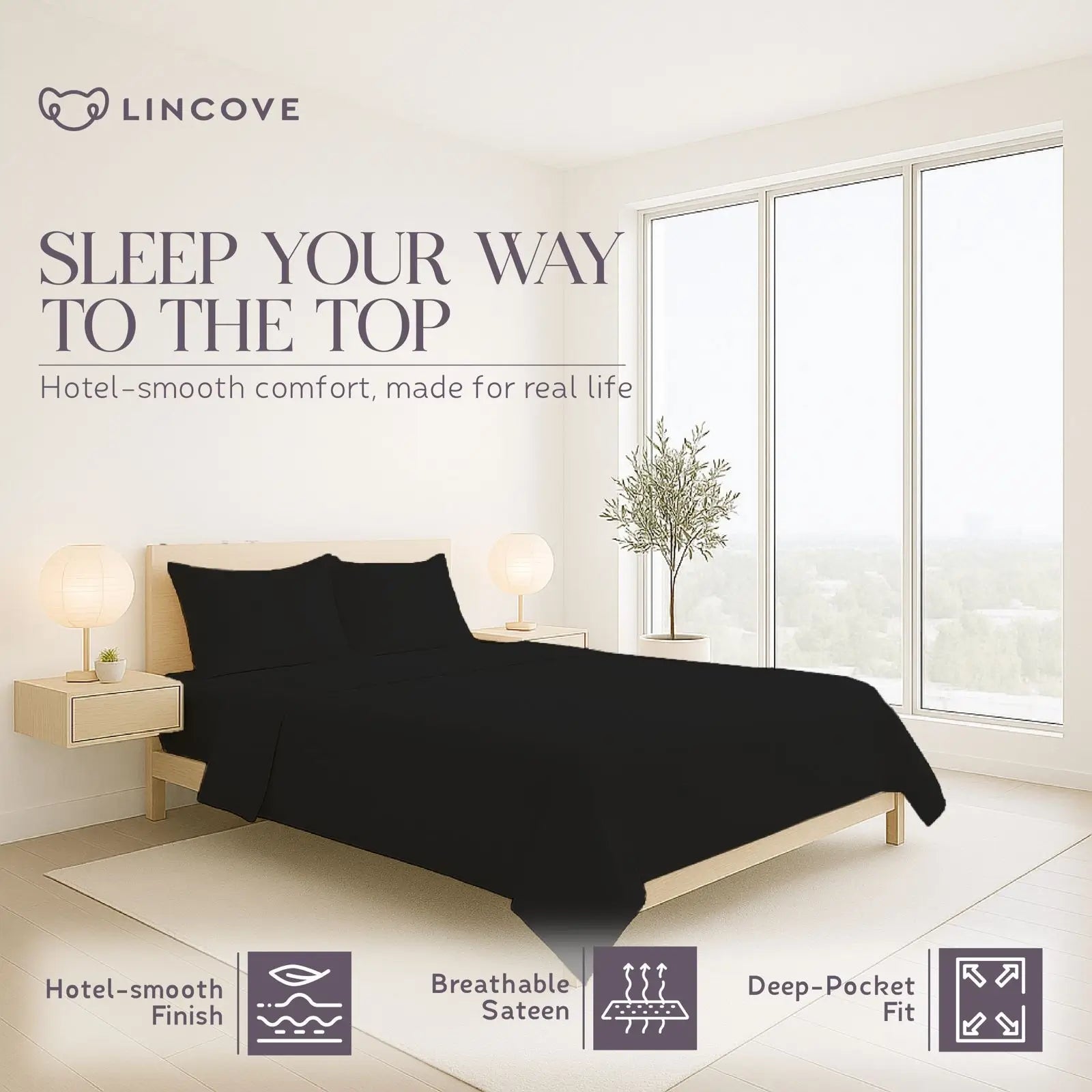 100% Cotton Sheet Set | Luxe Hotel Collection