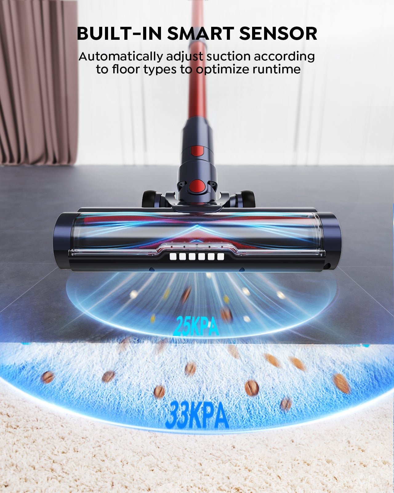 Buture VC50 Red Cordless Vacuum
