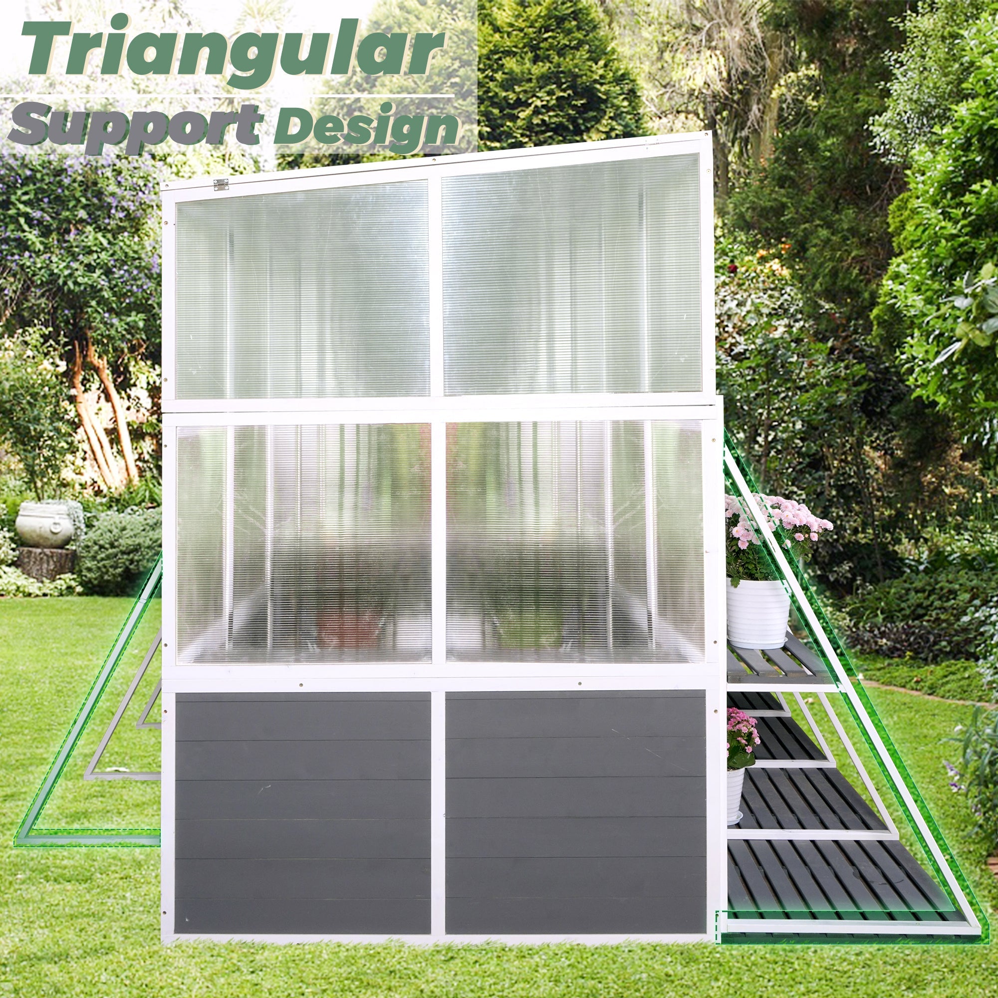Heavy Duty Wooden Outdoor Greenhouse