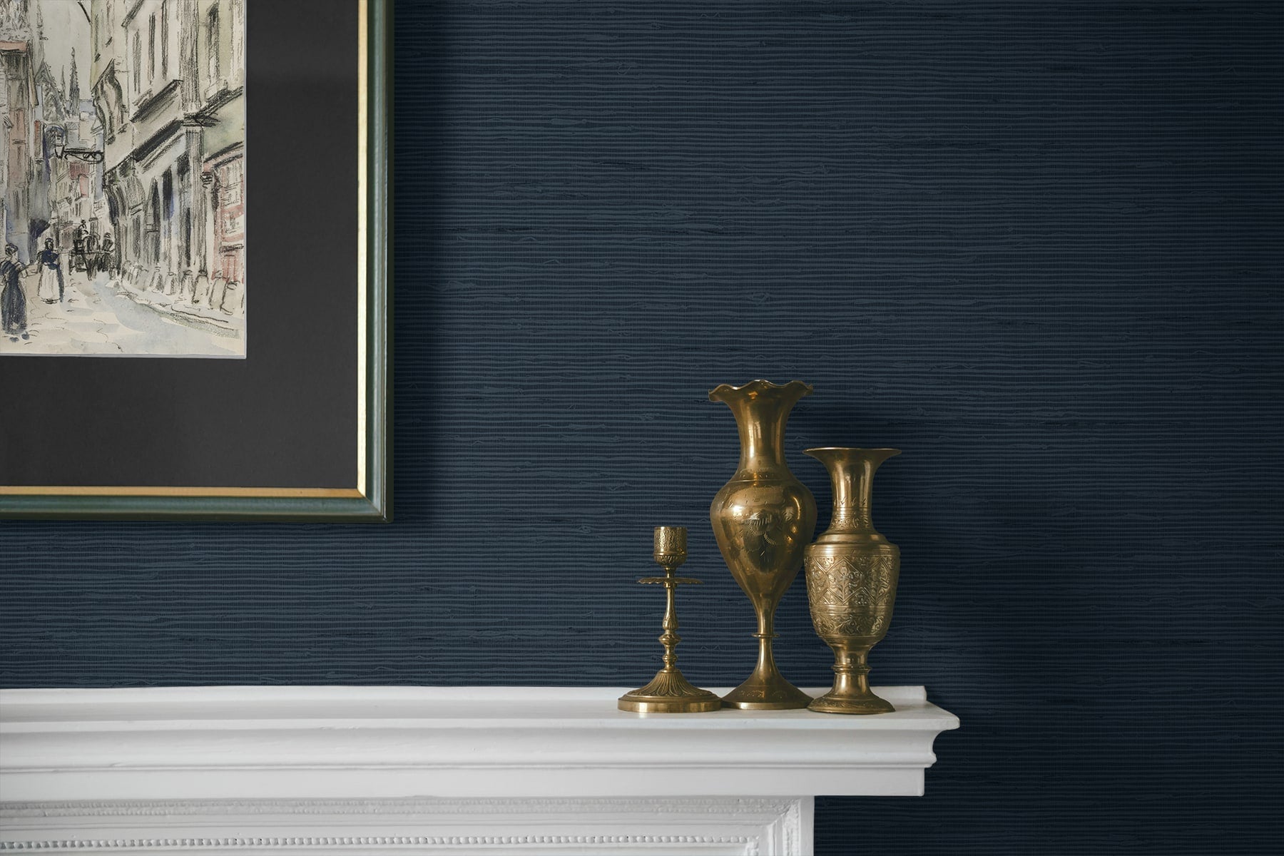 A Lot More Textures Vantaa Faux Grasscloth Embossed Vinyl Unpasted Wallpaper