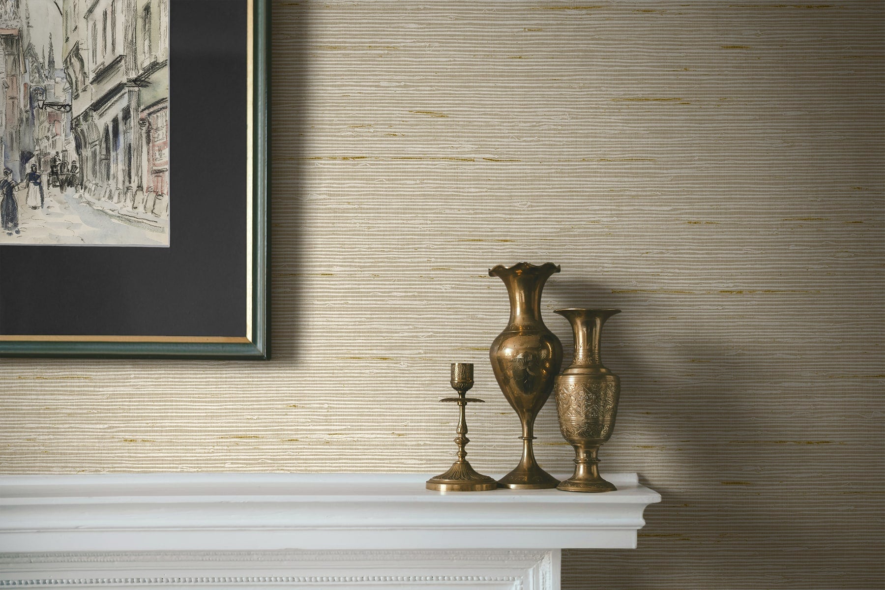 A Lot More Textures Vantaa Faux Grasscloth Embossed Vinyl Unpasted Wallpaper