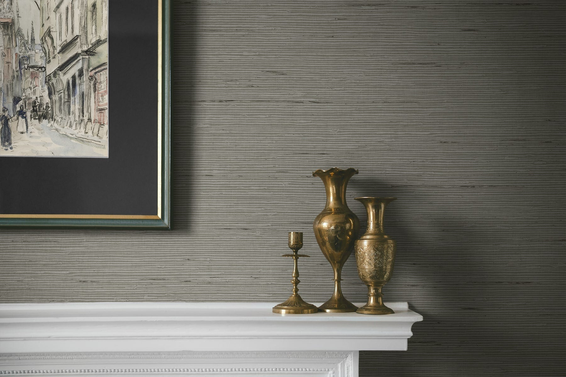A Lot More Textures Vantaa Faux Grasscloth Embossed Vinyl Unpasted Wallpaper