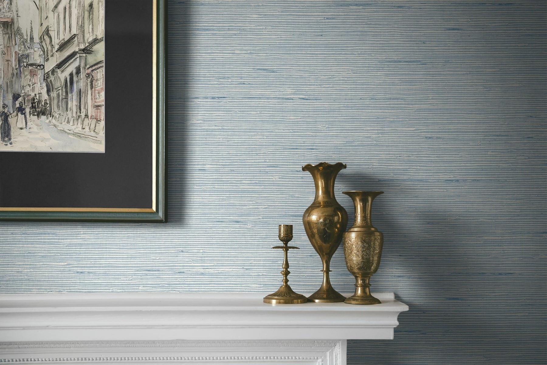 A Lot More Textures Vantaa Faux Grasscloth Embossed Vinyl Unpasted Wallpaper