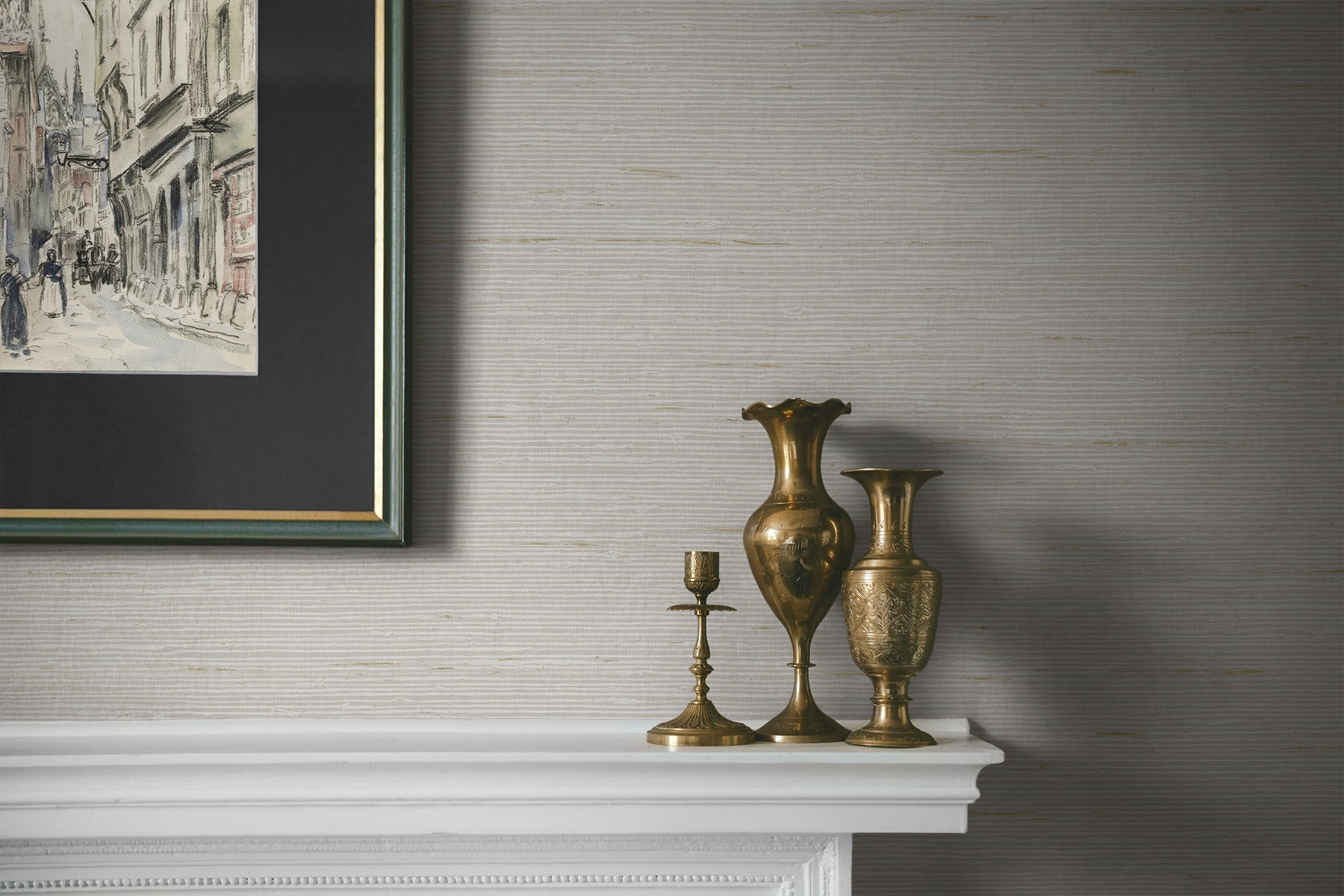 A Lot More Textures Vantaa Faux Grasscloth Embossed Vinyl Unpasted Wallpaper
