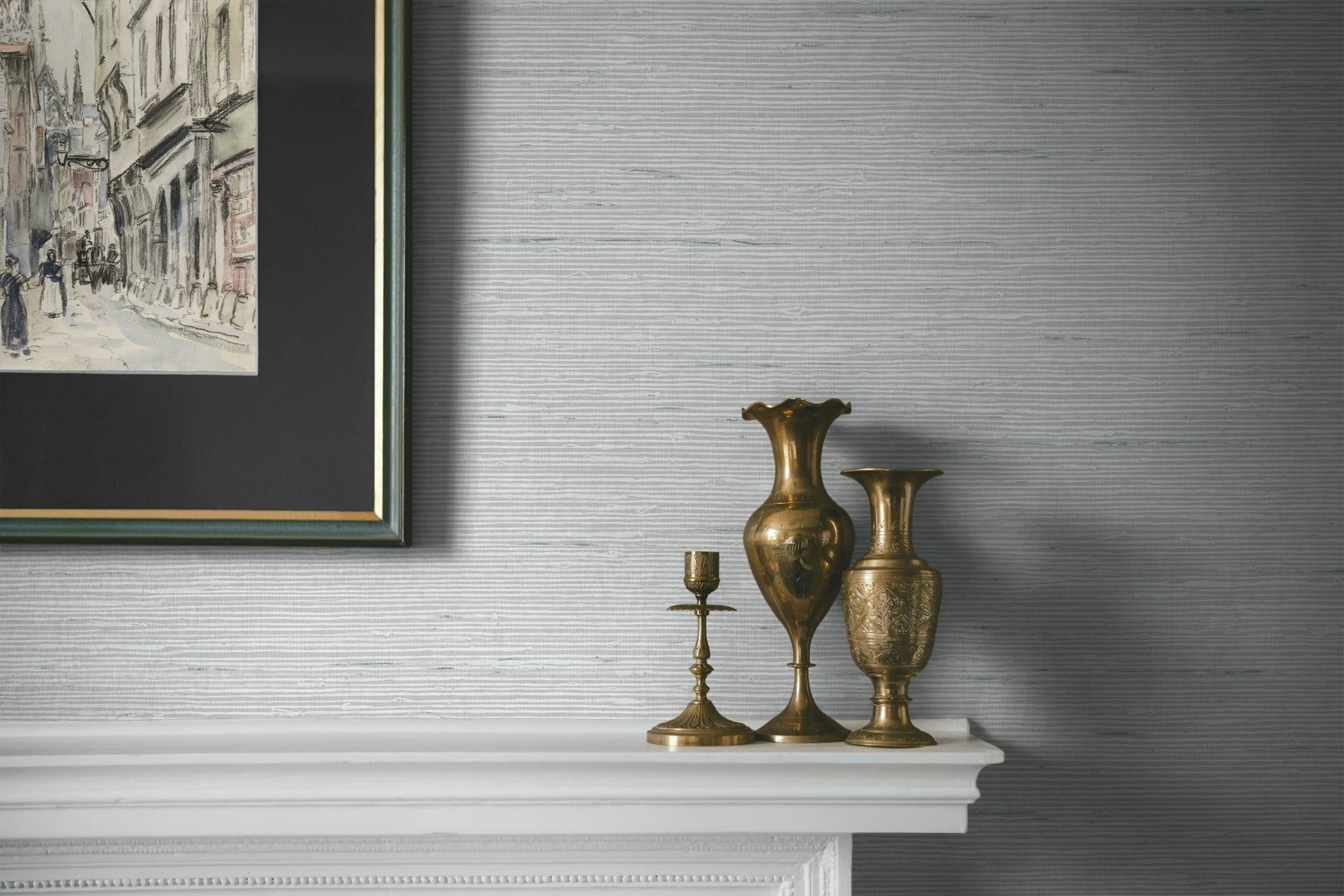 A Lot More Textures Vantaa Faux Grasscloth Embossed Vinyl Unpasted Wallpaper