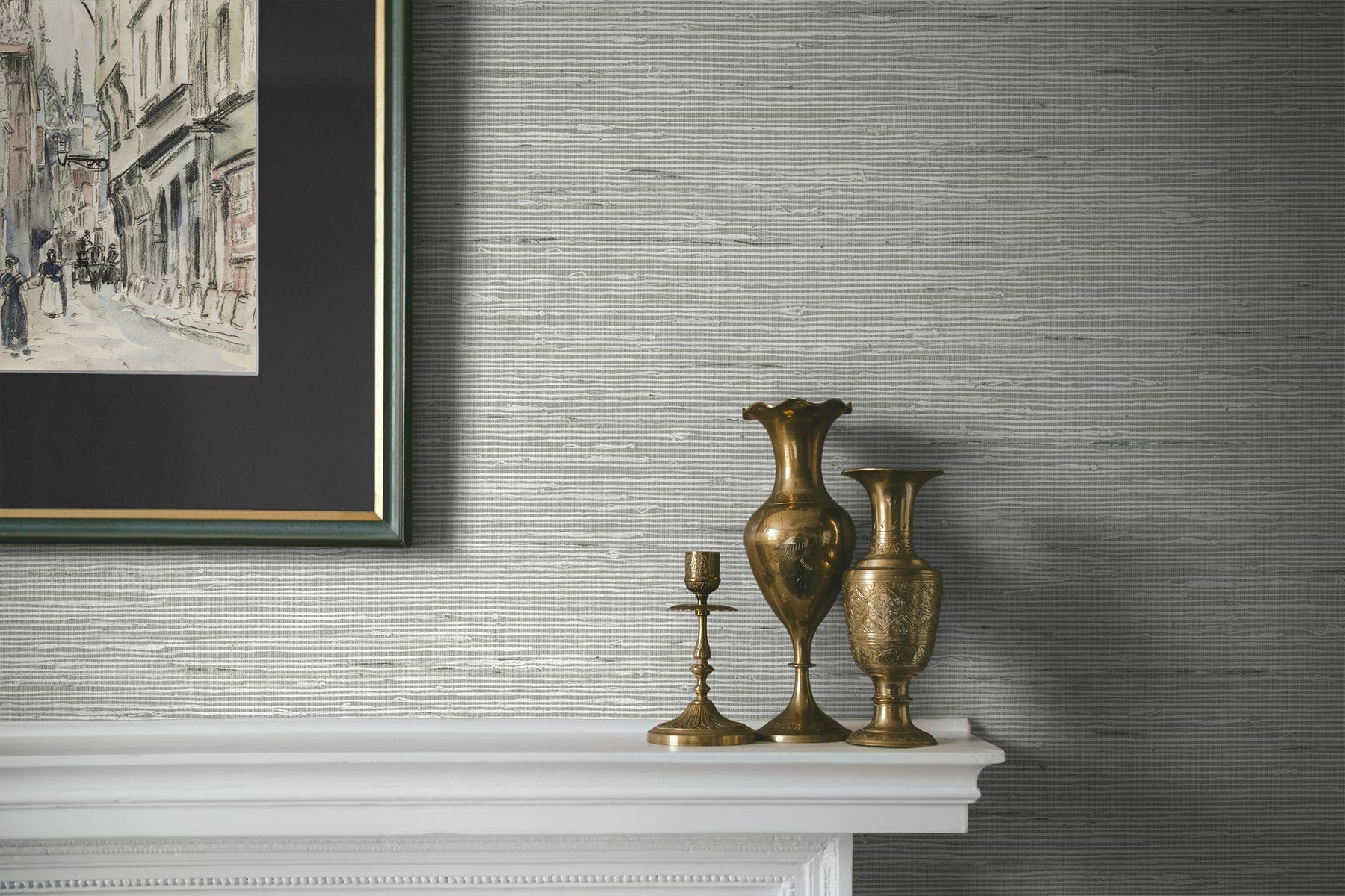 A Lot More Textures Vantaa Faux Grasscloth Embossed Vinyl Unpasted Wallpaper