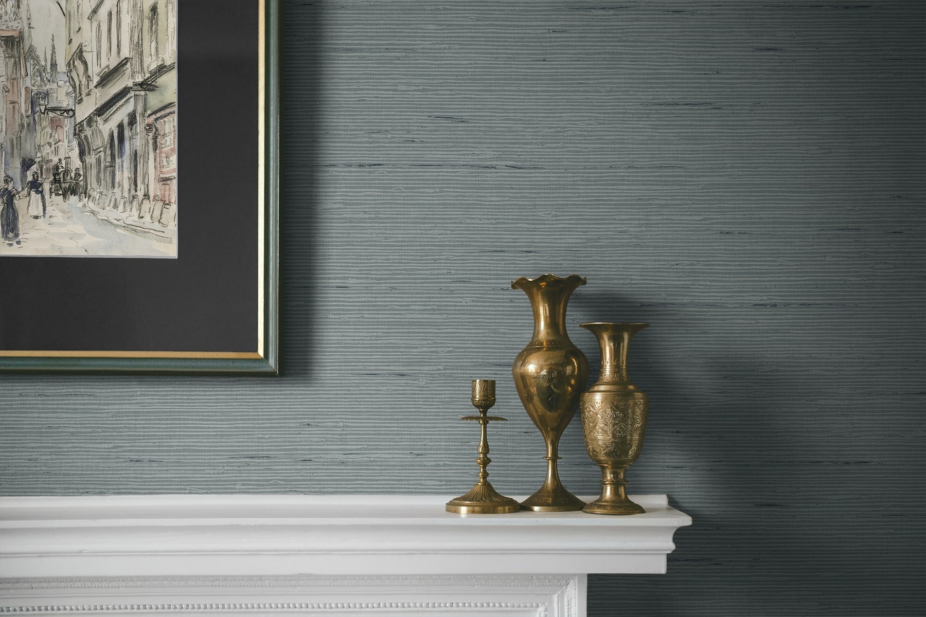 A Lot More Textures Vantaa Faux Grasscloth Embossed Vinyl Unpasted Wallpaper