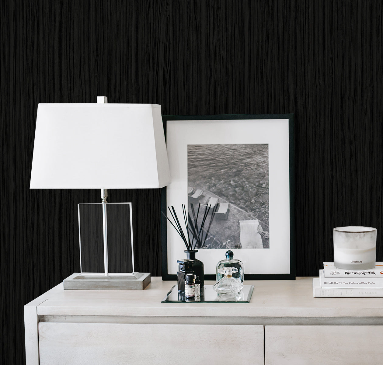 A Lot More Textures Salo Faux Stria Embossed Vinyl Unpasted Wallpaper