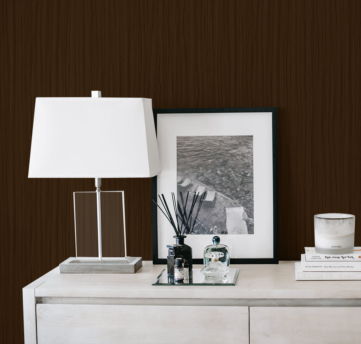 A Lot More Textures Salo Faux Stria Embossed Vinyl Unpasted Wallpaper