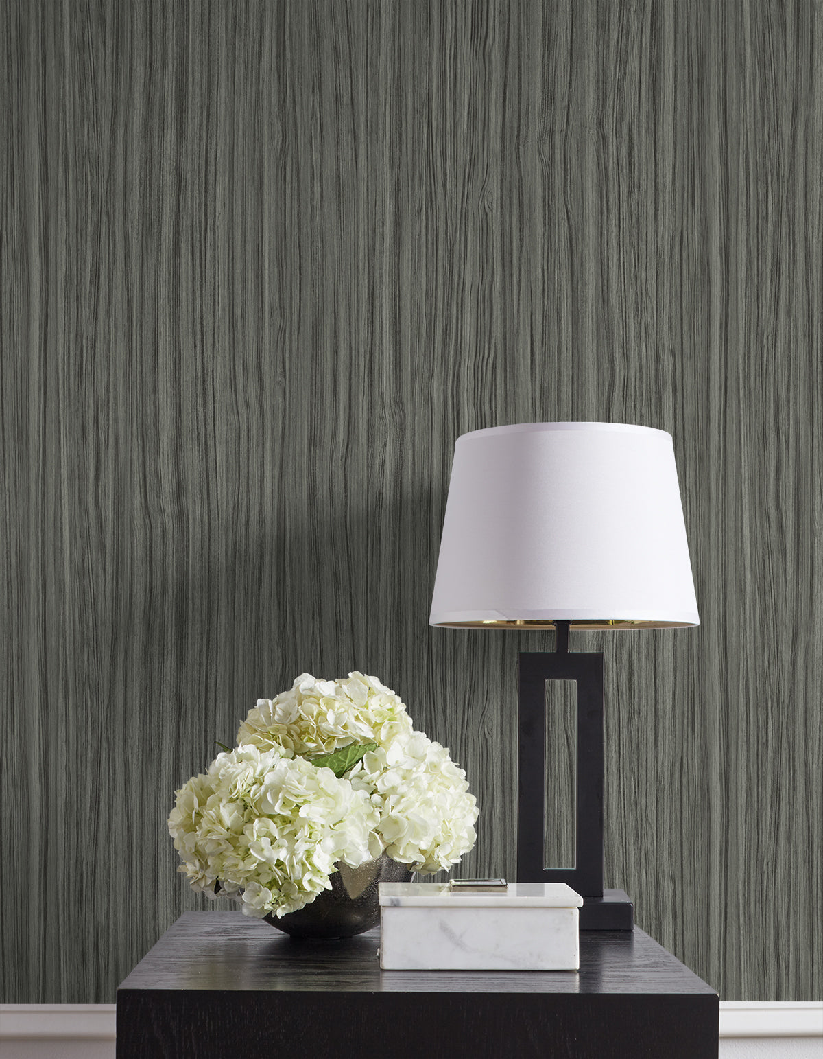 A Lot More Textures Salo Faux Stria Embossed Vinyl Unpasted Wallpaper