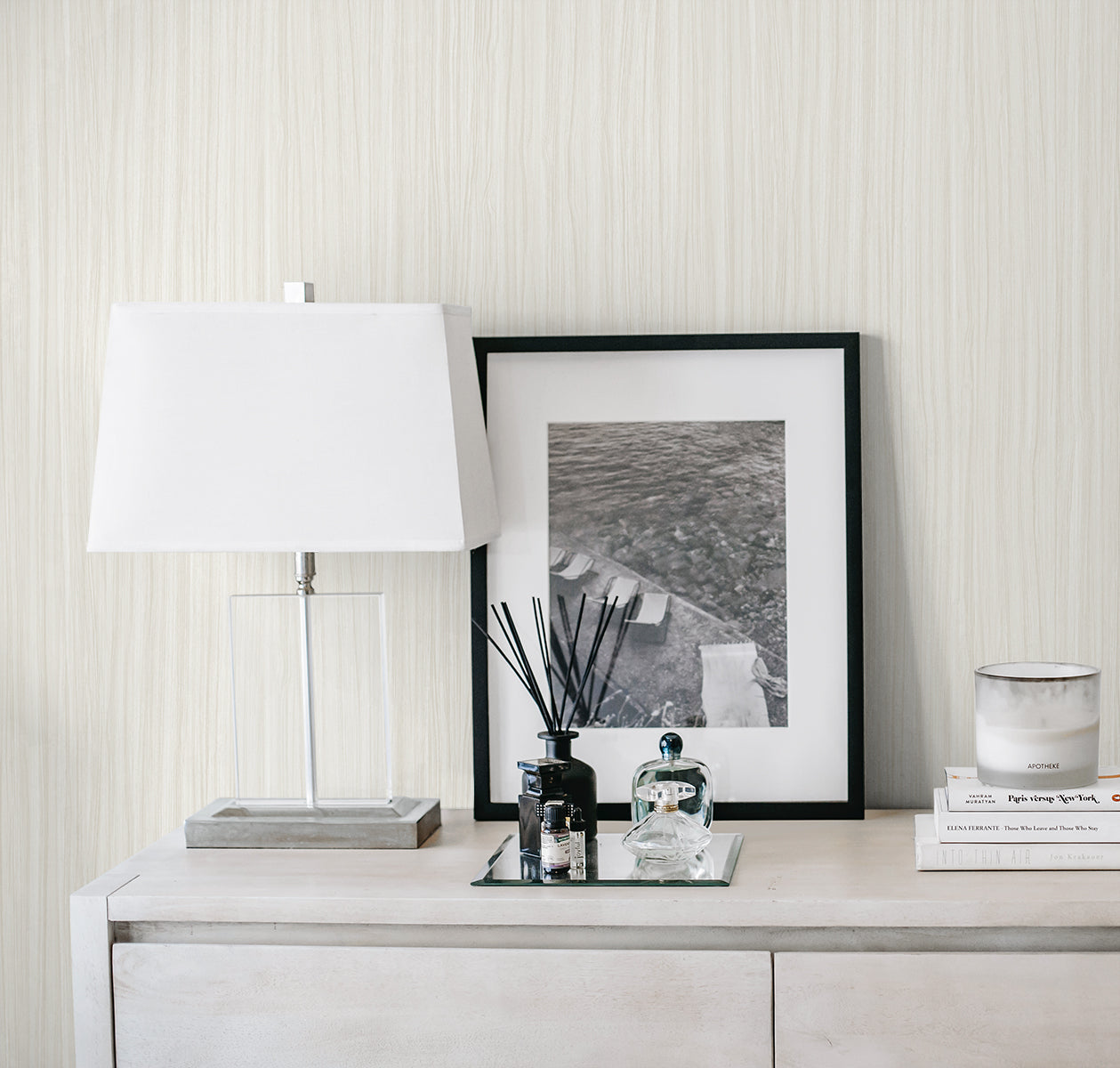 A Lot More Textures Salo Faux Stria Embossed Vinyl Unpasted Wallpaper