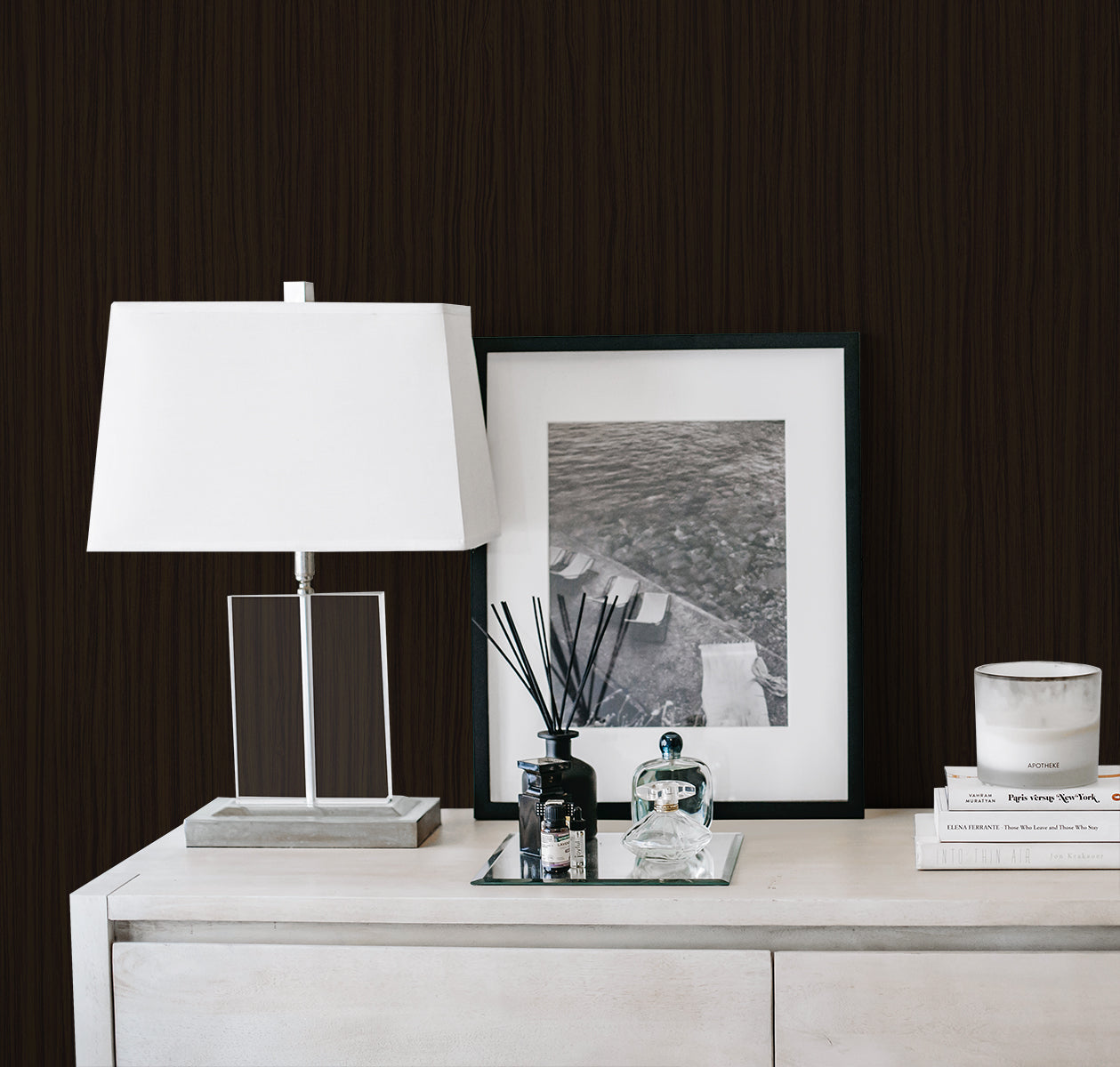 A Lot More Textures Salo Faux Stria Embossed Vinyl Unpasted Wallpaper