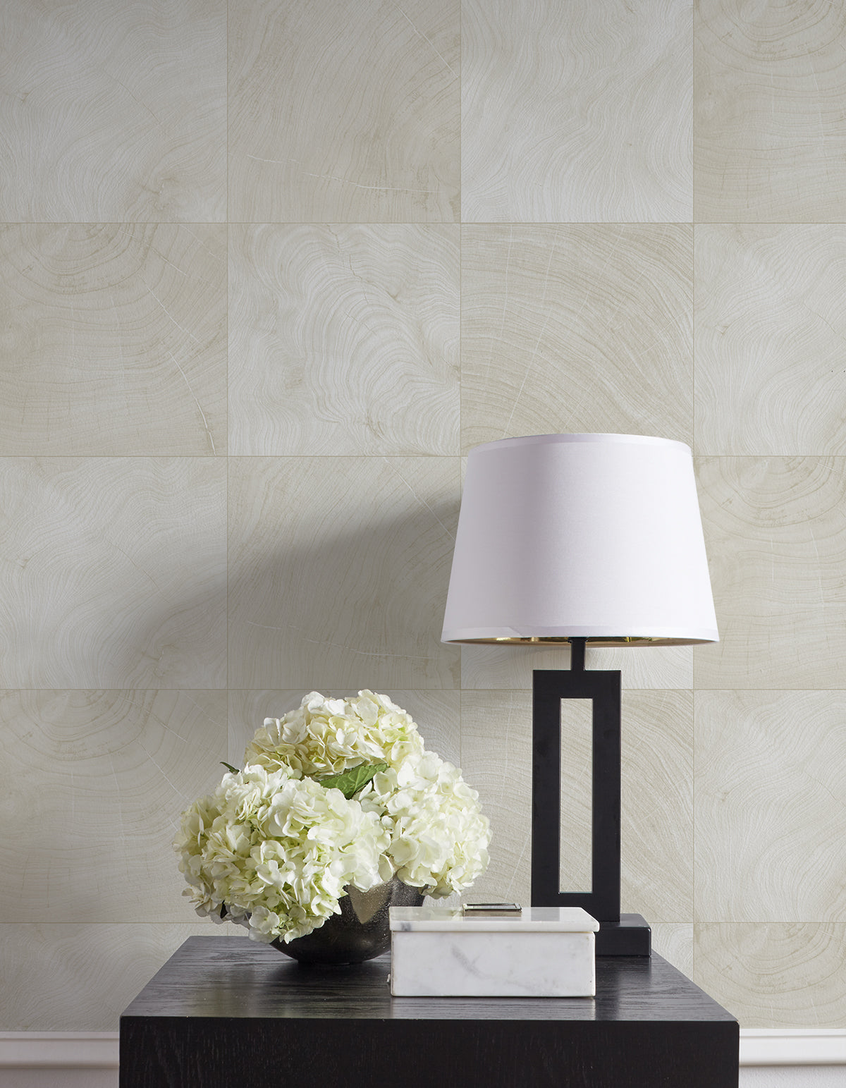 A Lot More Textures Kemi Faux Wood Block Embossed Vinyl Unpasted Wallpaper