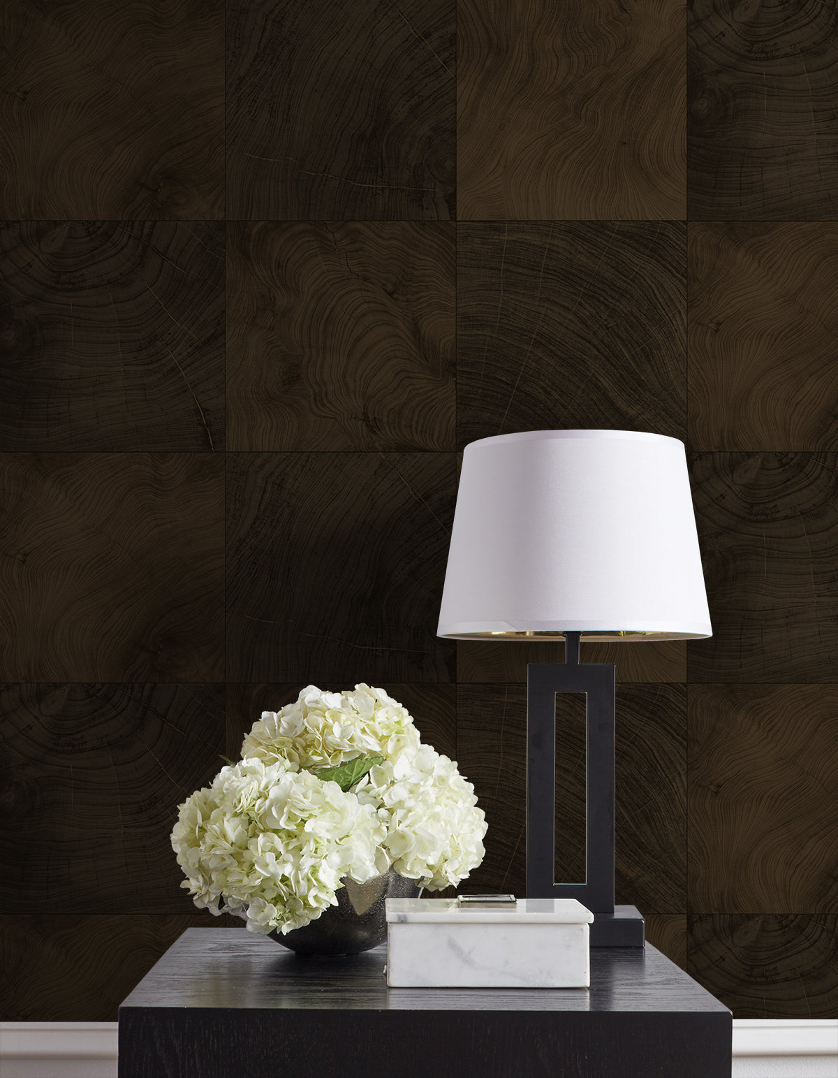 A Lot More Textures Kemi Faux Wood Block Embossed Vinyl Unpasted Wallpaper