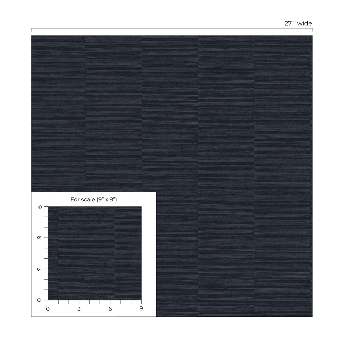 A Lot More Textures Forssa Faux Grass Stripe Embossed Vinyl Unpasted Wallpaper