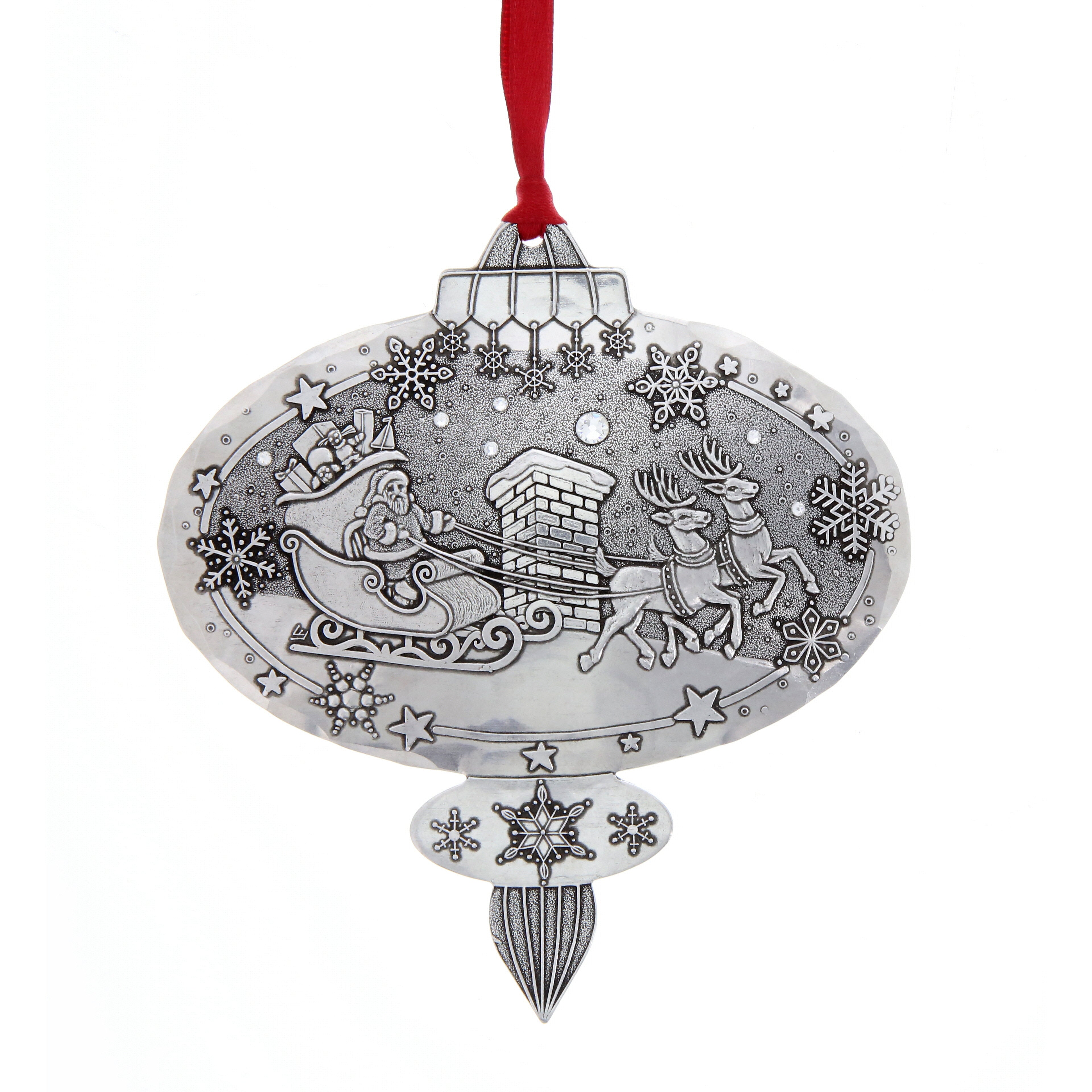 Portraits of Christmas- A Visit From Santa Ornament