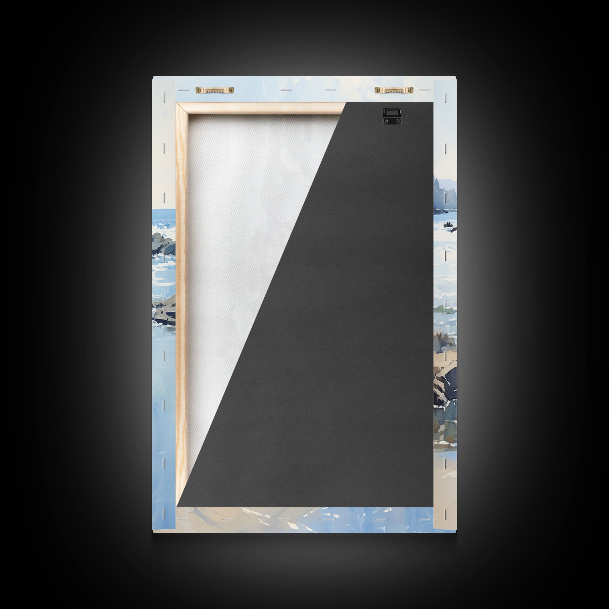 Framed Ocean Art | 3 Piece Art | Triptych Painting
