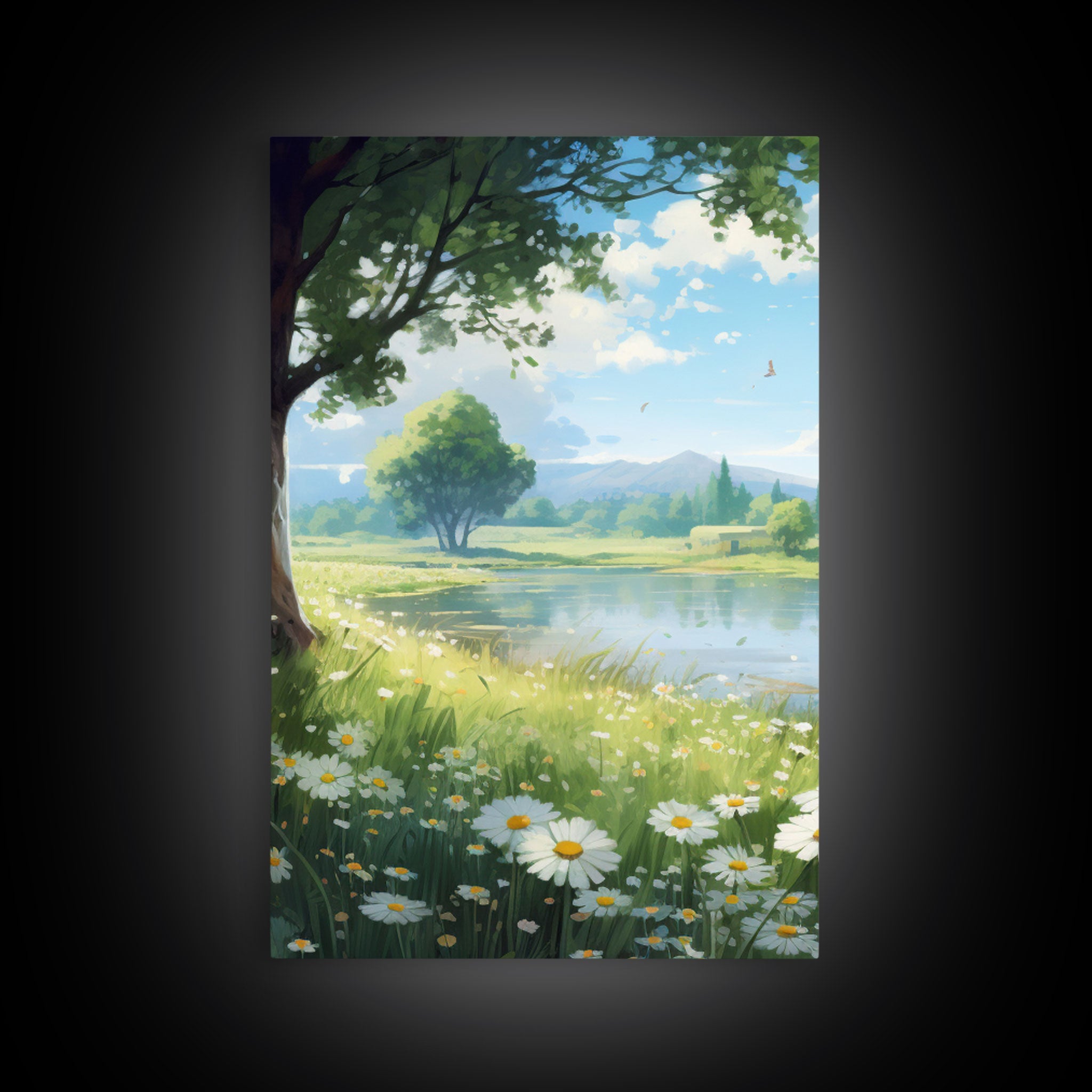 Wildflower Meadow, Canvas Print, 3 Piece Wall Art