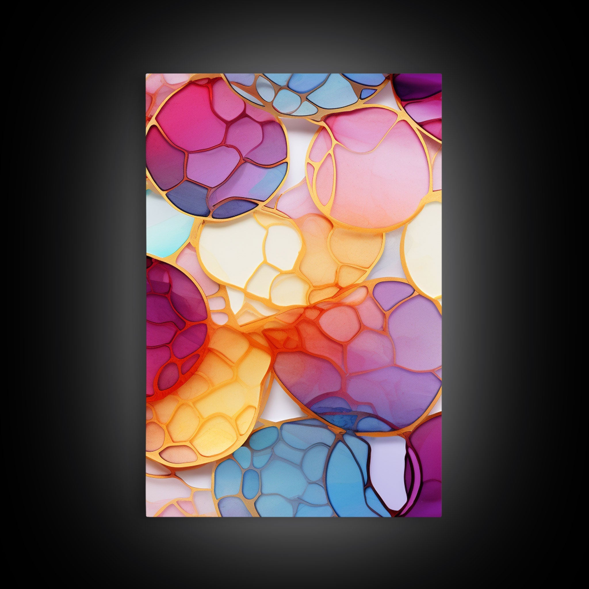 Vibrant Wall Print, Canvas Print, 3 Piece Wall Art