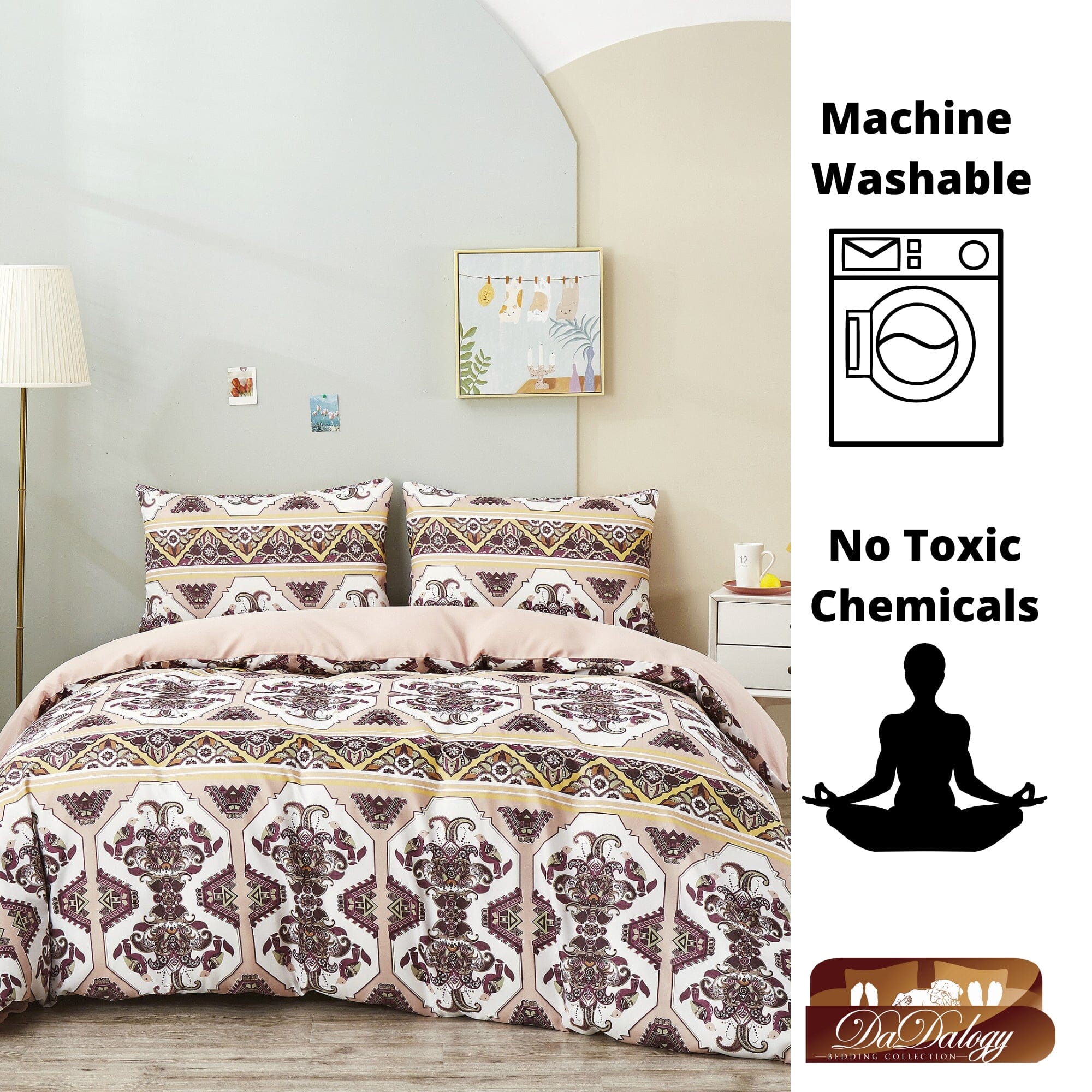 Oriental Kilim Duvet Cover - w/ Pillow Cases Royal Persian Traditional Design