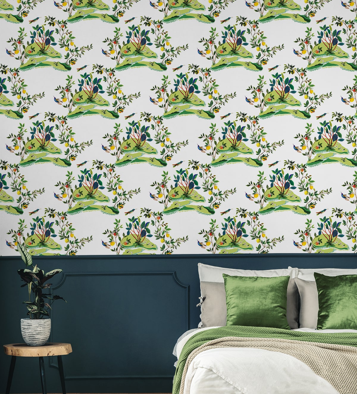 West Boulevard Collection Citrus Hummingbird Unpasted Wallpaper