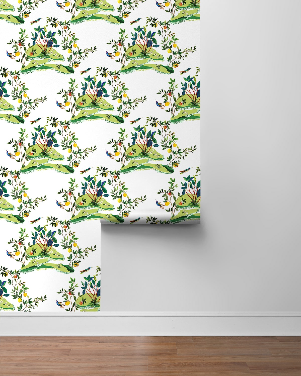 West Boulevard Collection Citrus Hummingbird Unpasted Wallpaper