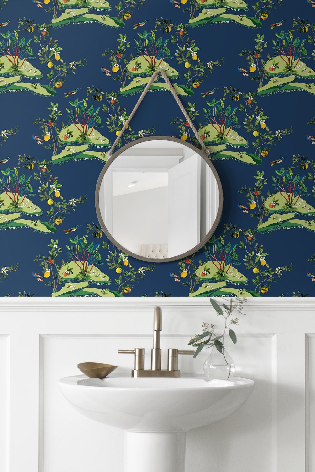 West Boulevard Collection Citrus Hummingbird Unpasted Wallpaper