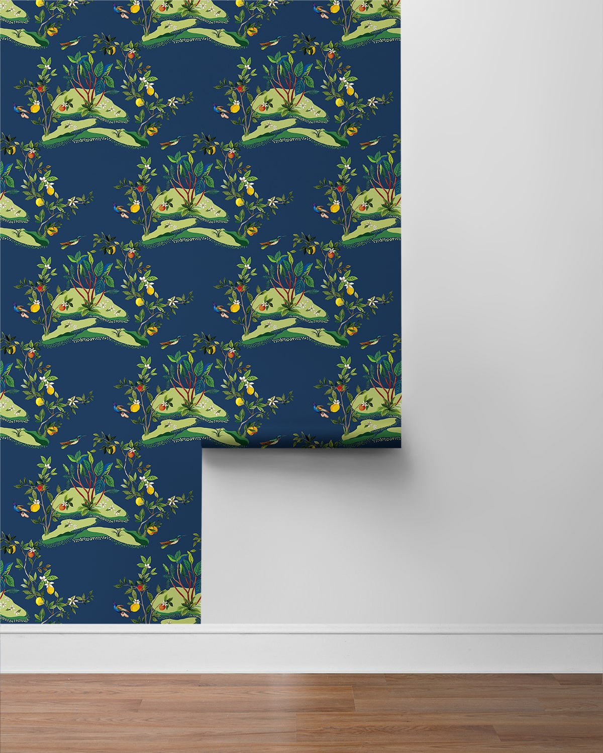 West Boulevard Collection Citrus Hummingbird Unpasted Wallpaper