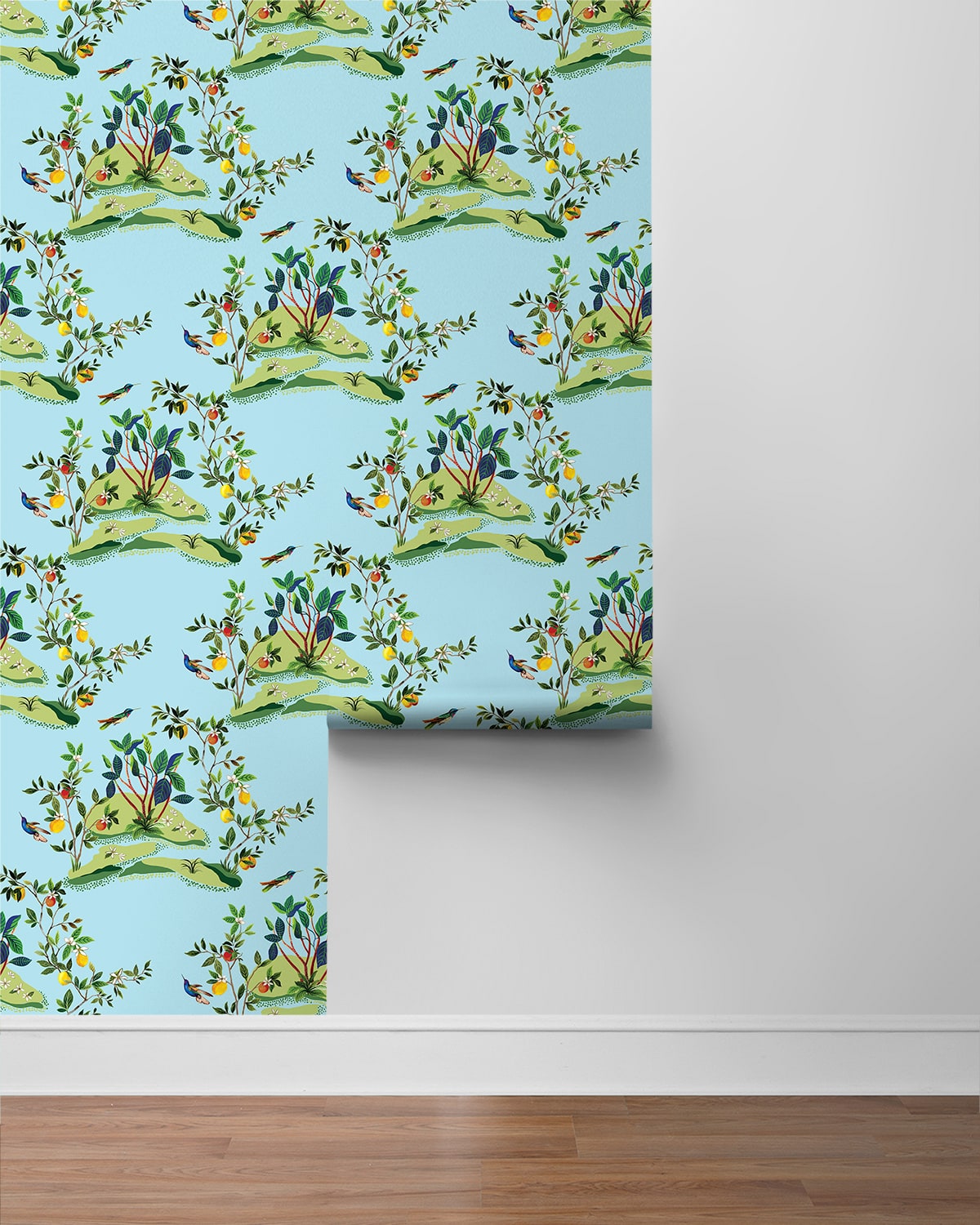 West Boulevard Collection Citrus Hummingbird Unpasted Wallpaper