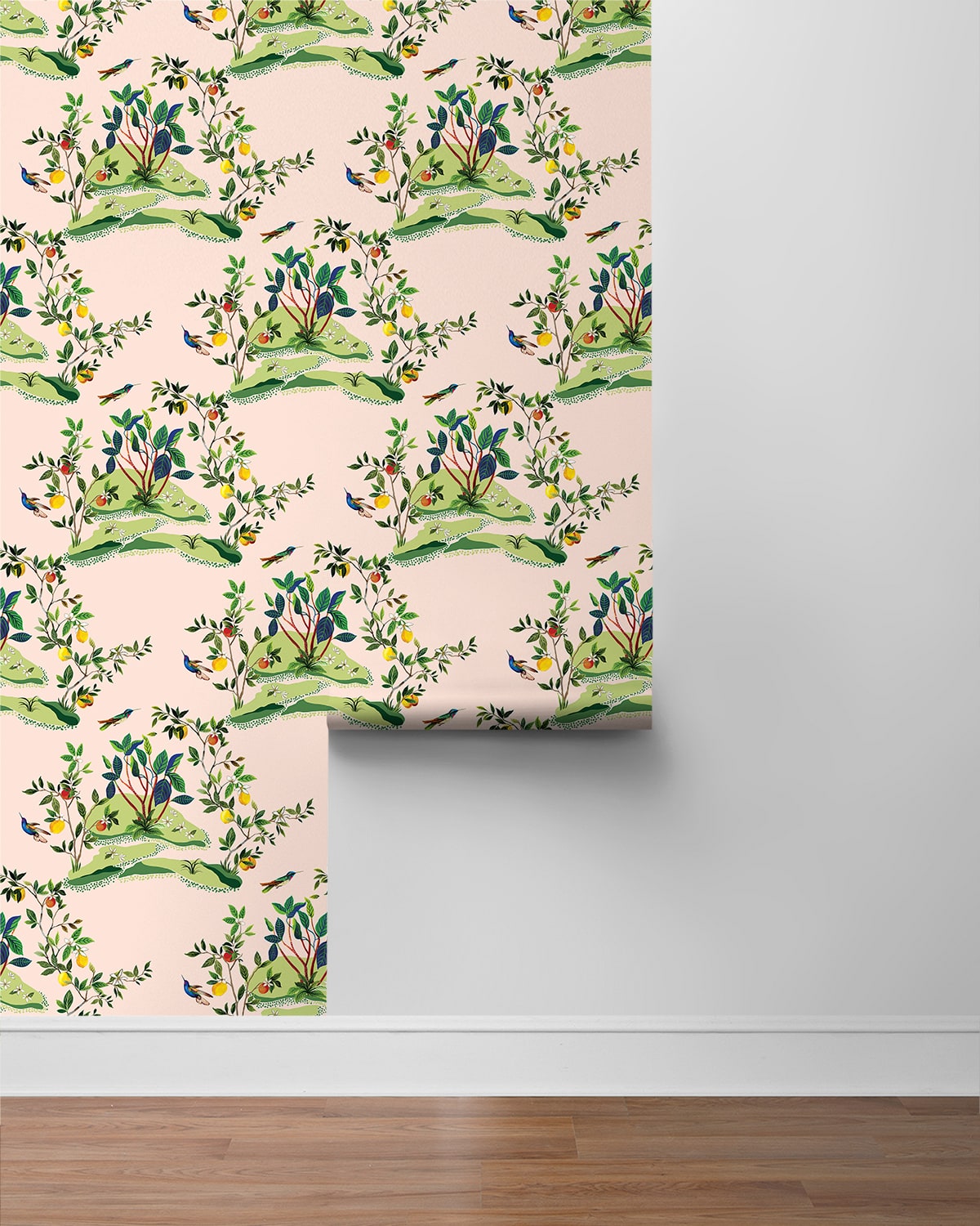 West Boulevard Collection Citrus Hummingbird Unpasted Wallpaper