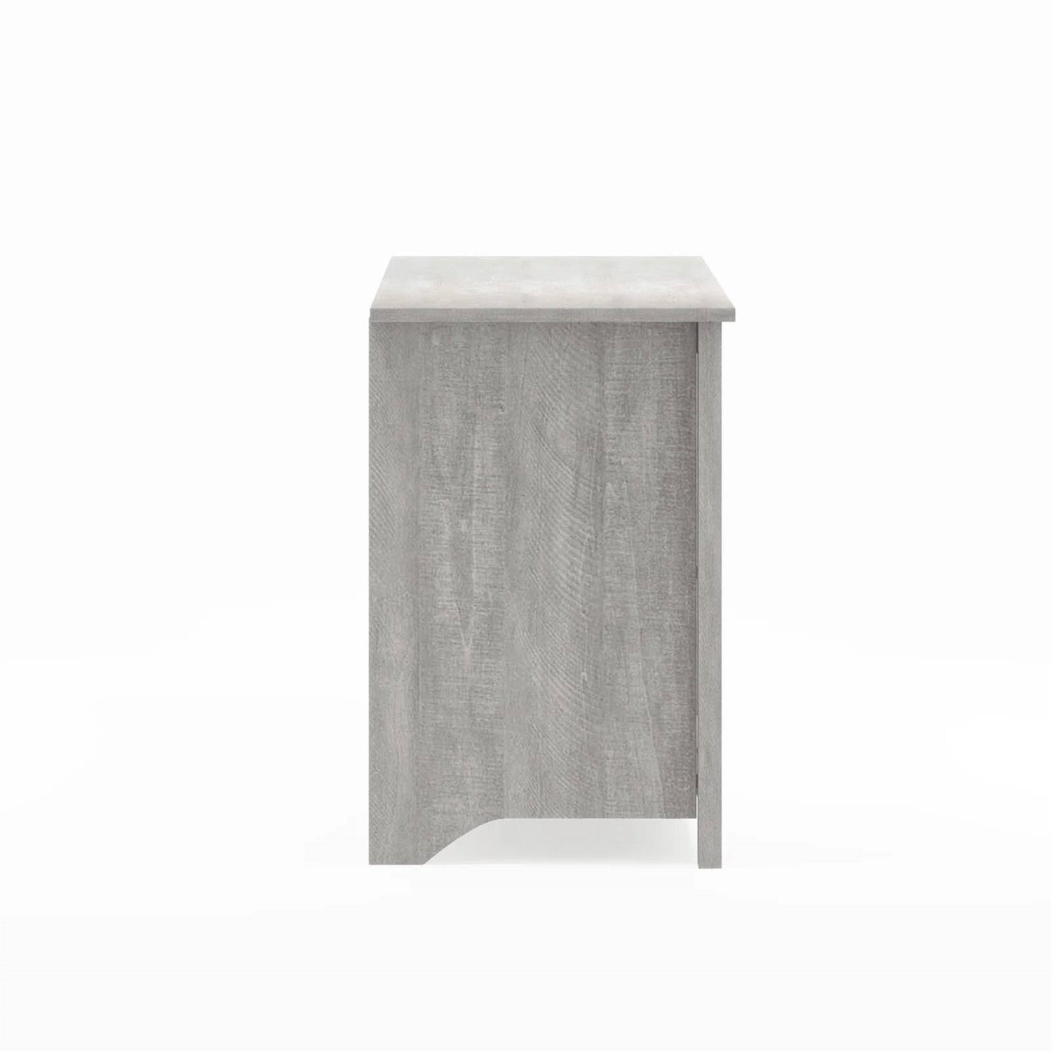 Farmhouse Style TV Stand in Light Grey Oak Wood Finish