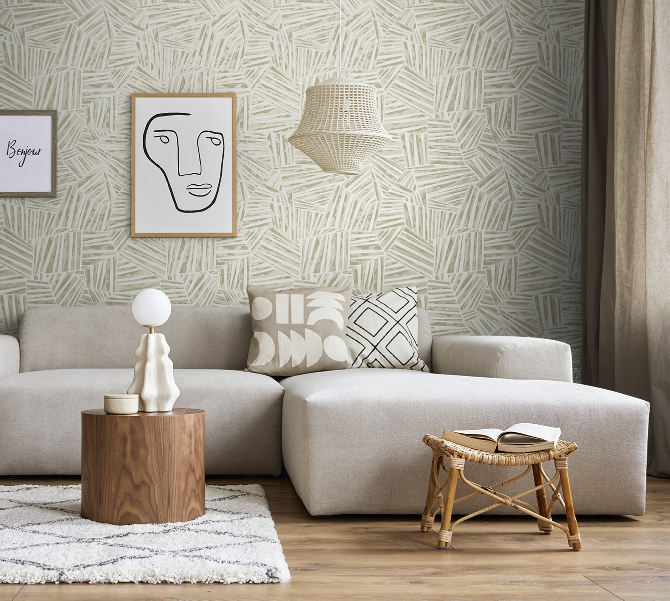 Geometric Textures Alpi Unpasted Wallpaper
