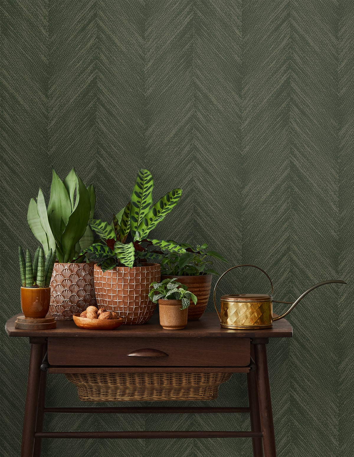 Geometric Textures Otto Chevron Unpasted Wallpaper