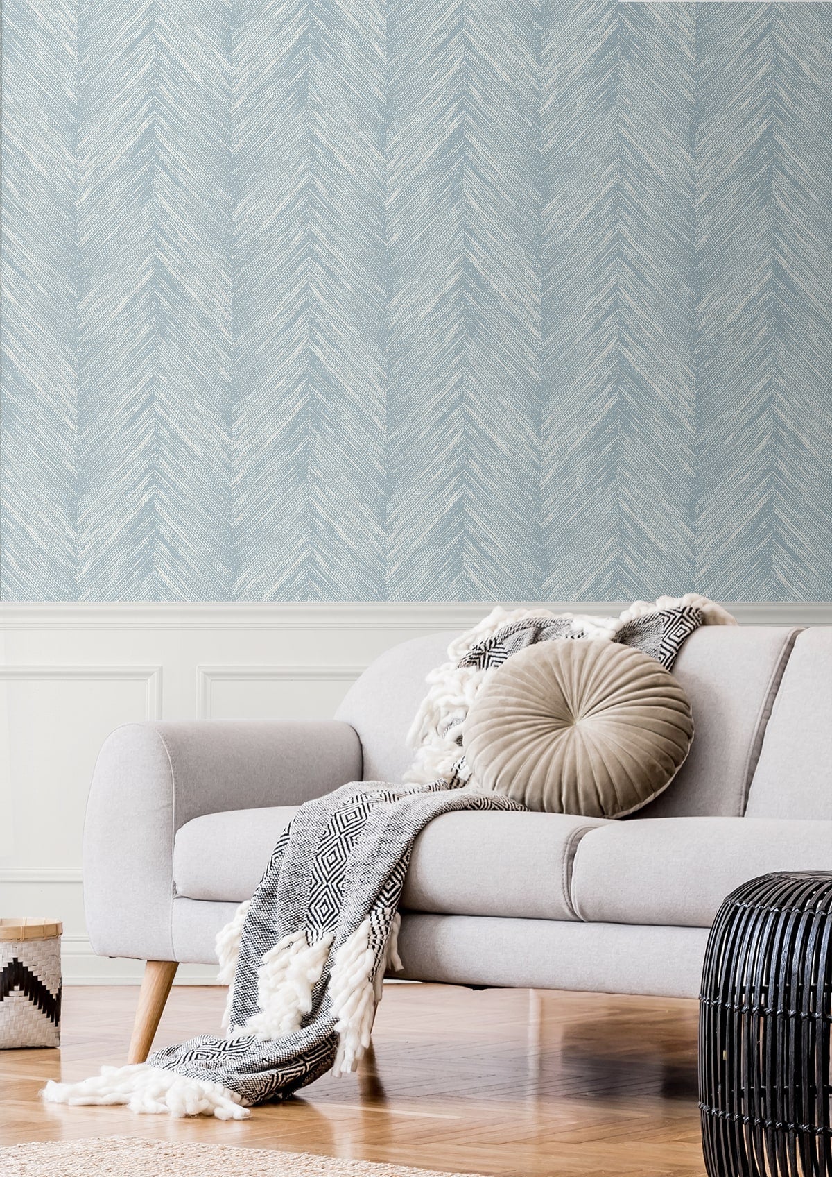 Geometric Textures Otto Chevron Unpasted Wallpaper
