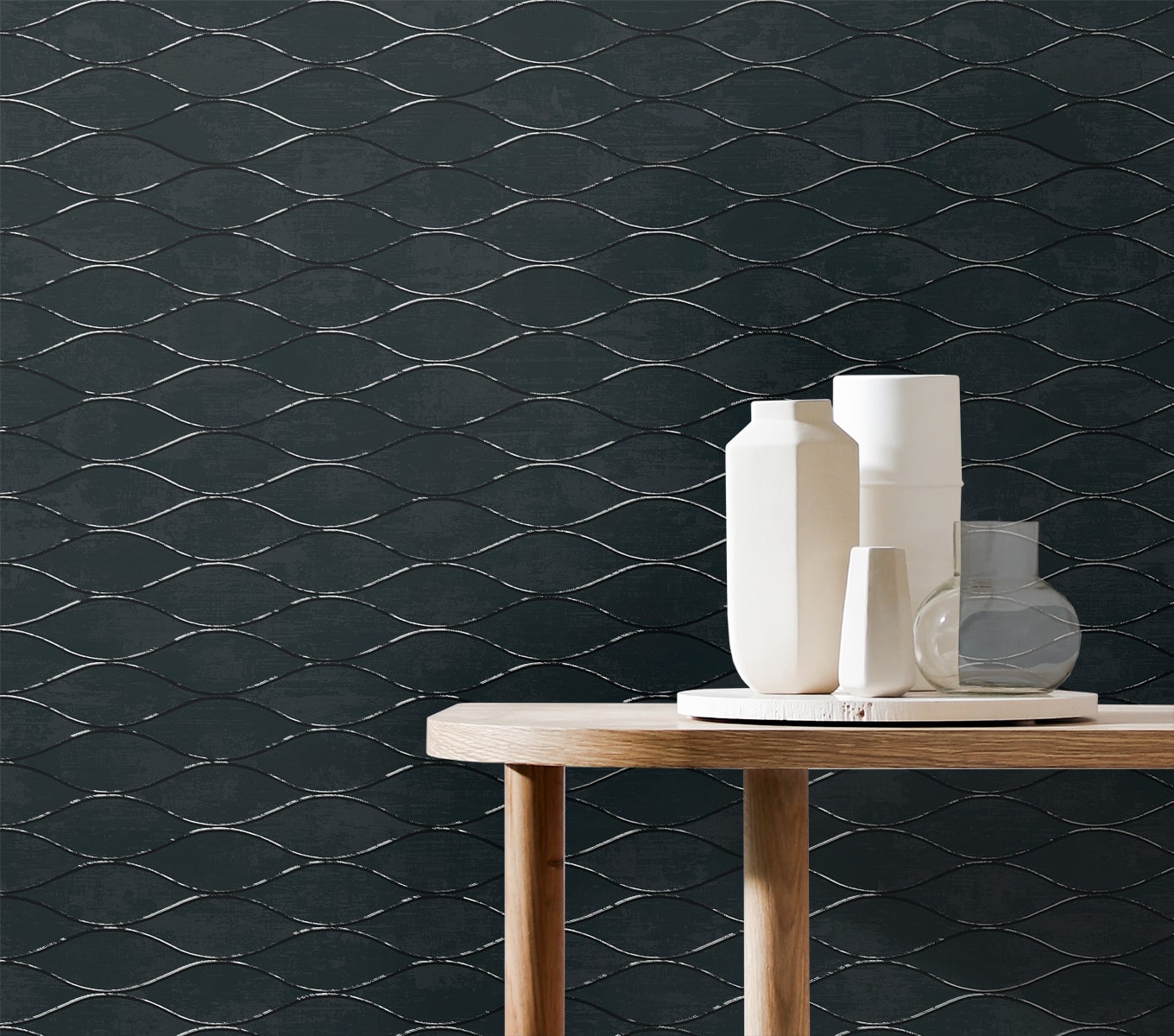 Geometric Textures Piccola Ogee Unpasted Wallpaper