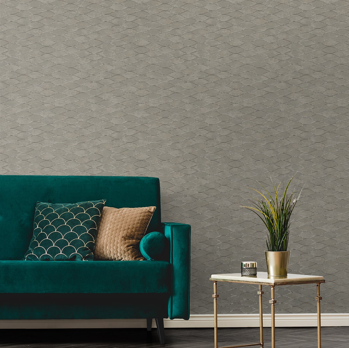 Geometric Textures Piccola Ogee Unpasted Wallpaper