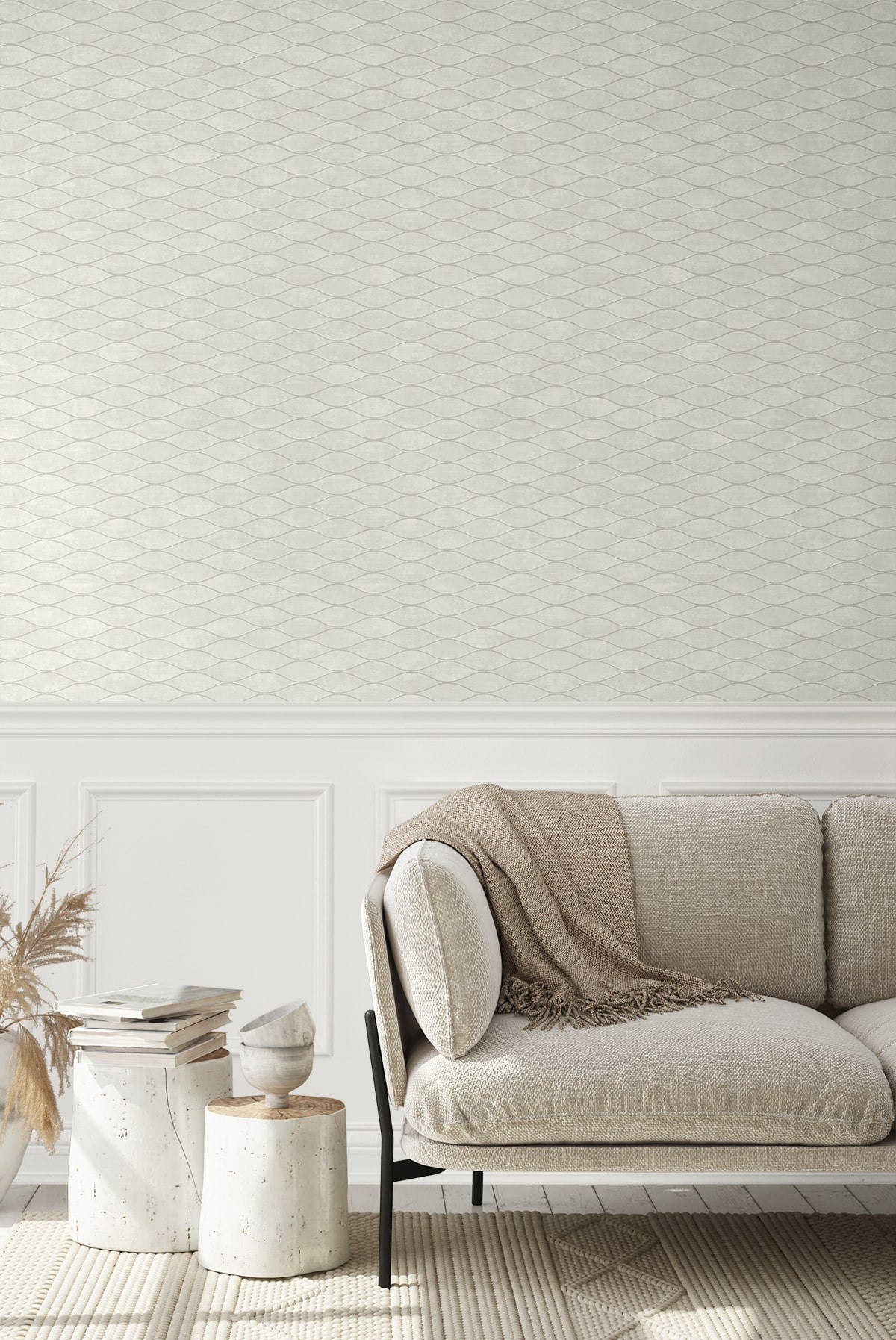 Geometric Textures Piccola Ogee Unpasted Wallpaper