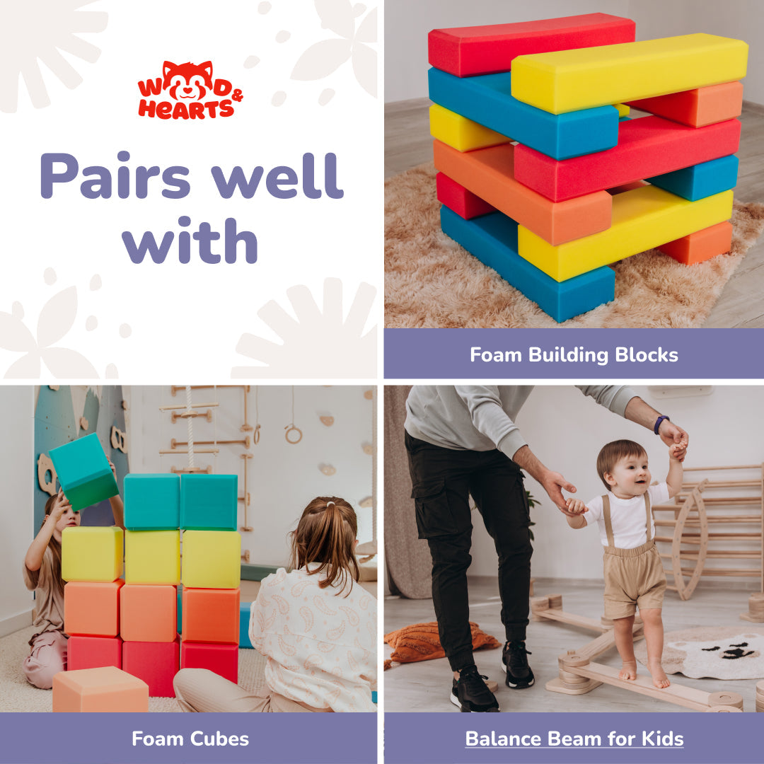 3-in-1 Swedish Ladder Wall Gym for Kids 3+