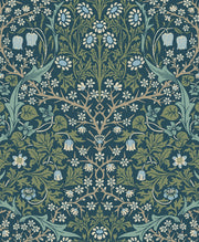 Victorian Garden Floral Vintage Prepasted Wallpaper