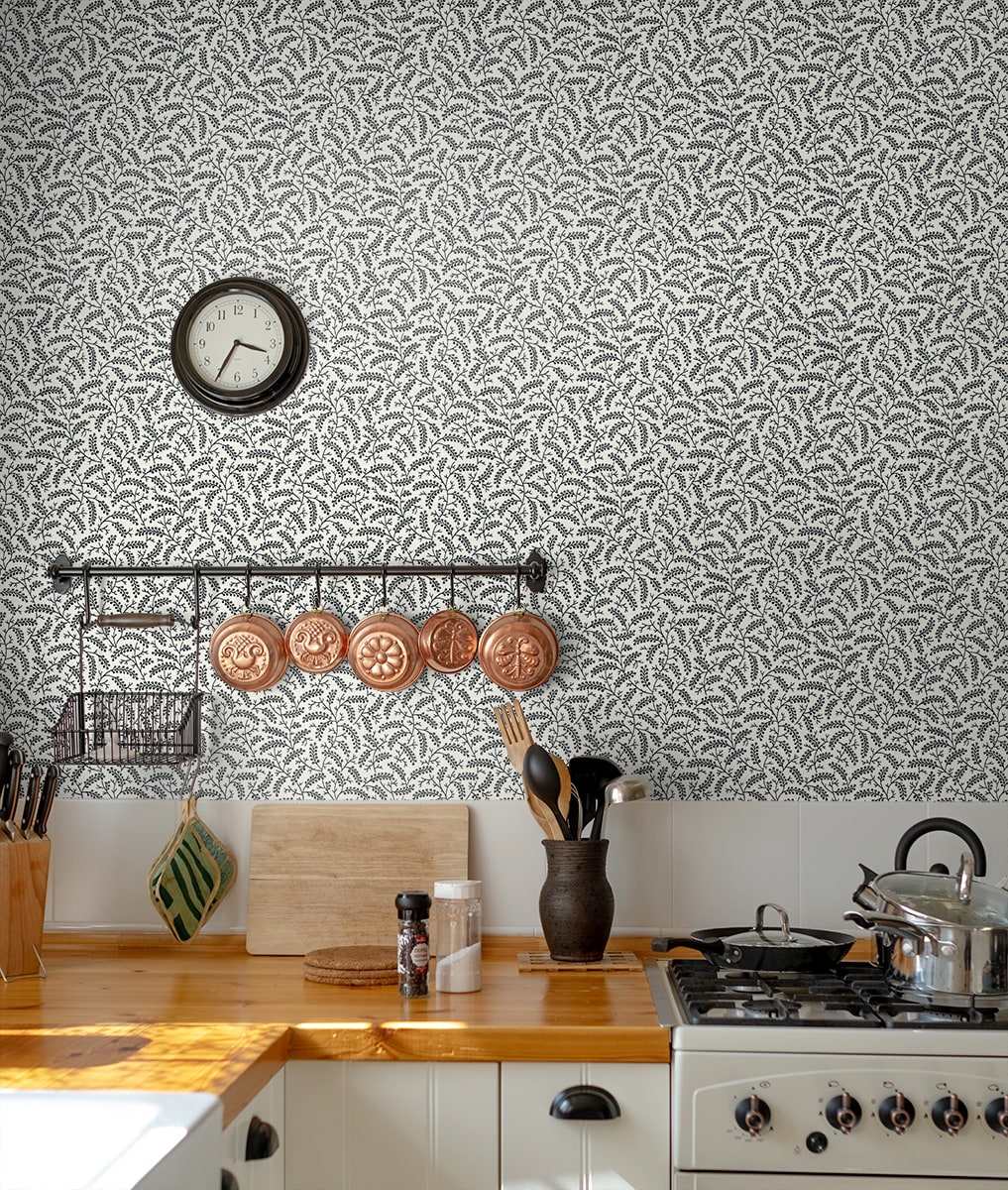 French Country Cossette Botanical Unpasted Wallpaper