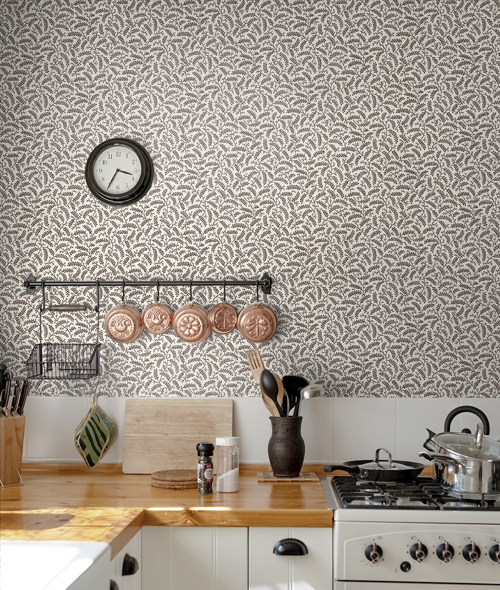 French Country Cossette Botanical Unpasted Wallpaper
