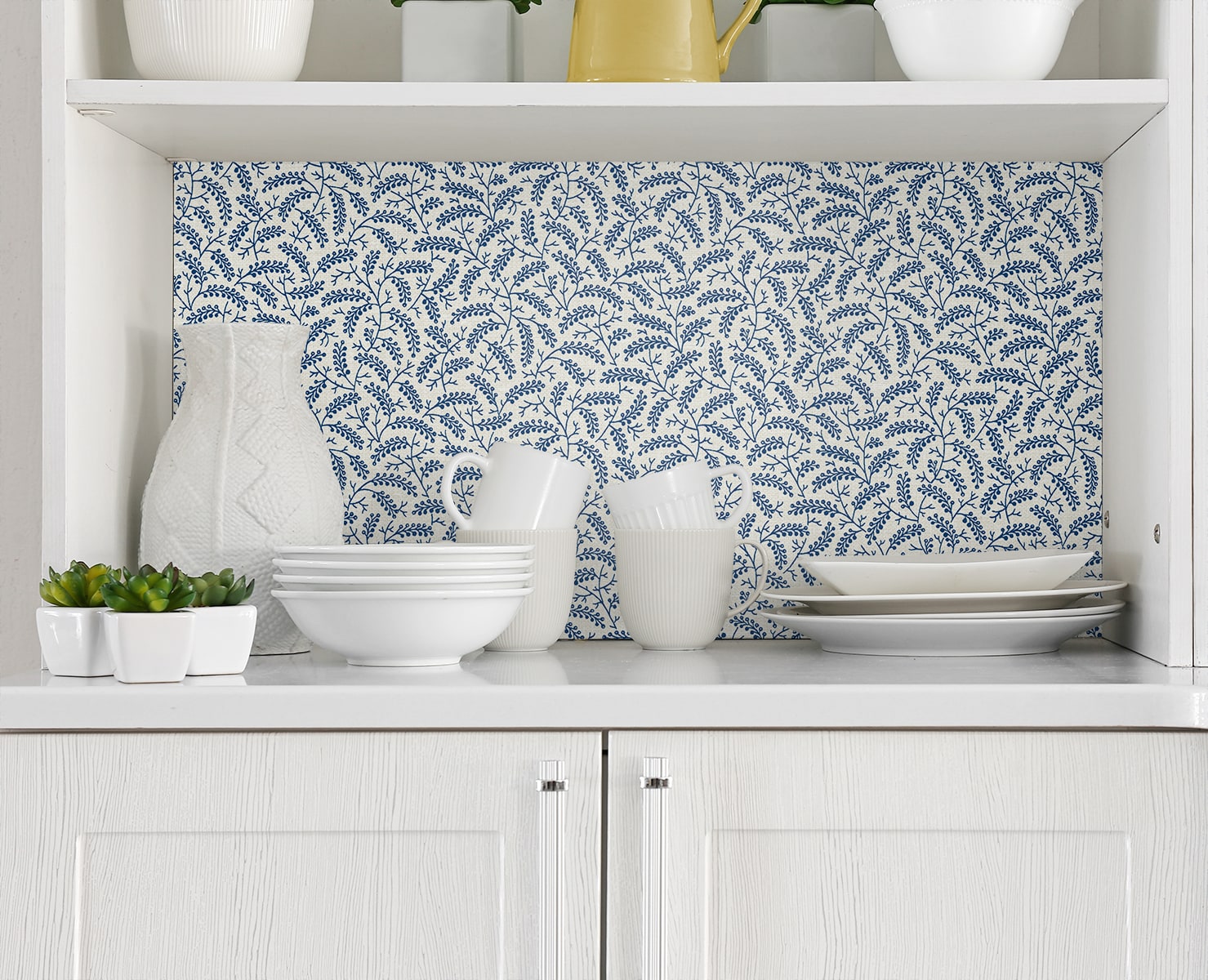 French Country Cossette Botanical Unpasted Wallpaper