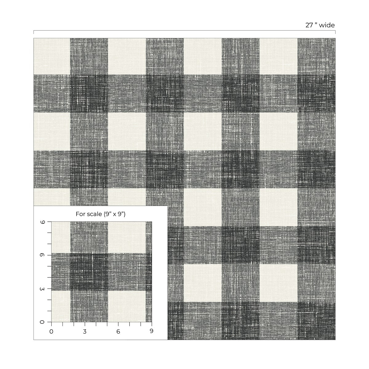 French Country Bebe Gingham Unpasted Wallpaper