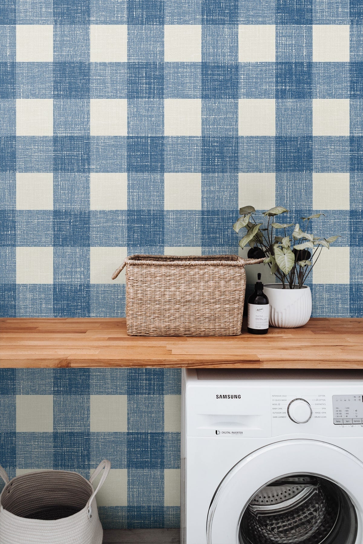 French Country Bebe Gingham Unpasted Wallpaper